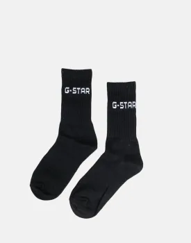 G-Star RAW Sport 2 Pack Black Socks