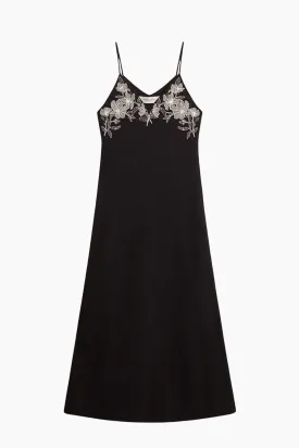 Golden Goose Embroidered Cami Maxi Dress - Polar Night