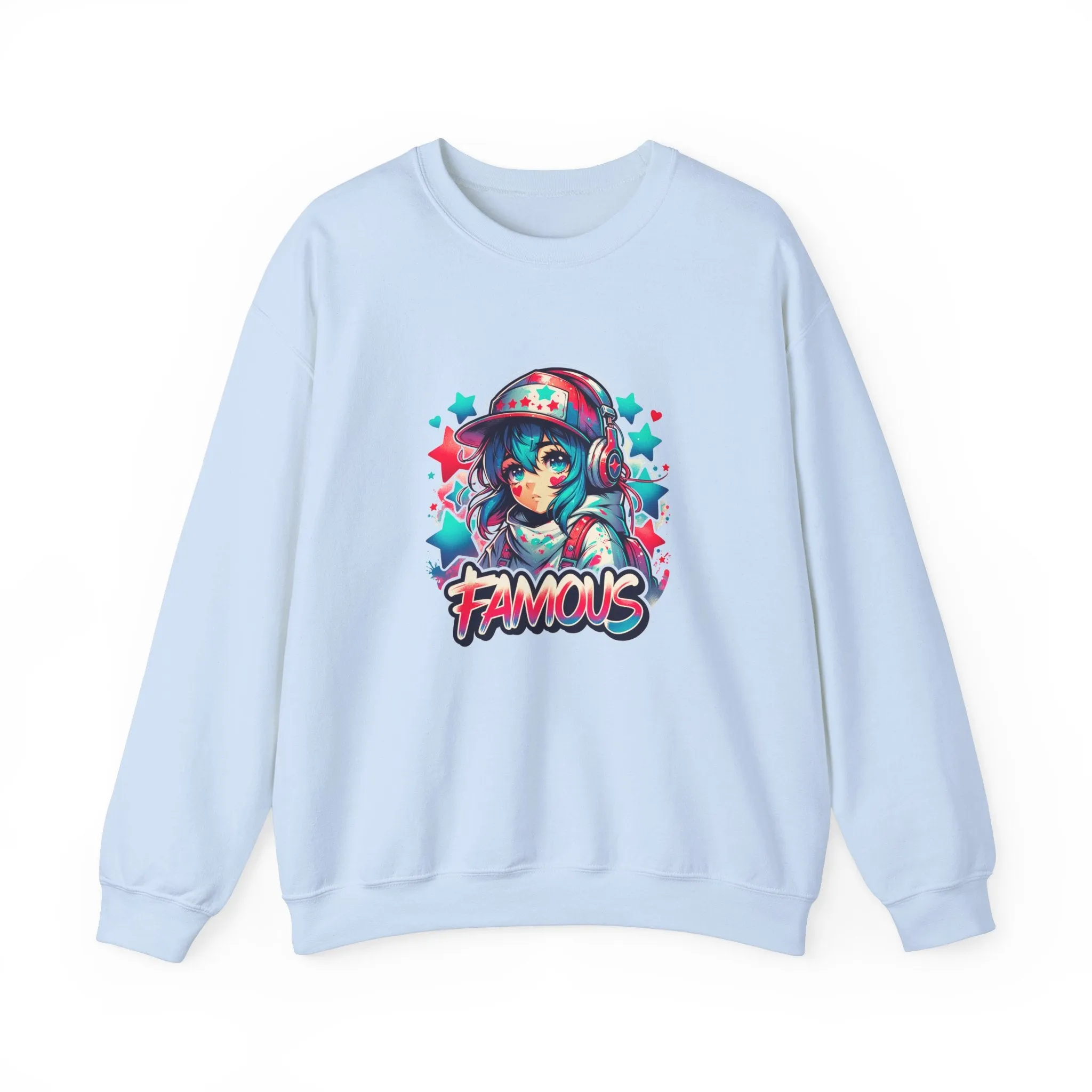 Graffiti Anime Girls Unisex Heavy Blend™ Crewneck Sweatshirt