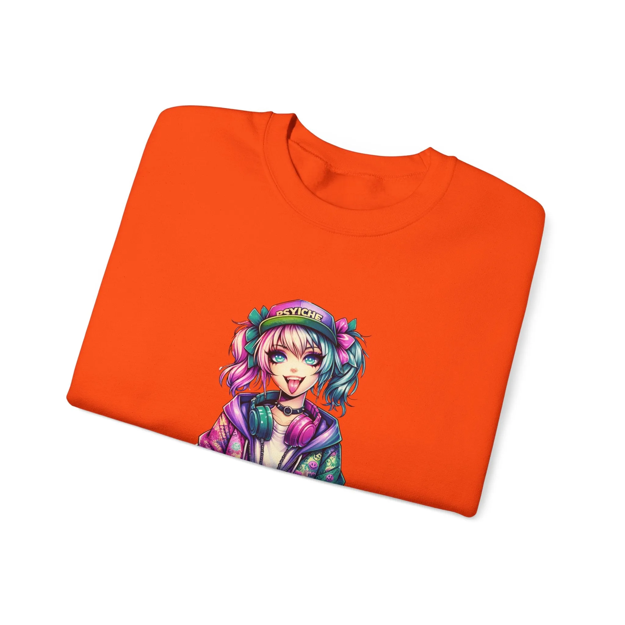 Graffiti Anime Girls Unisex Heavy Blend™ Crewneck Sweatshirt