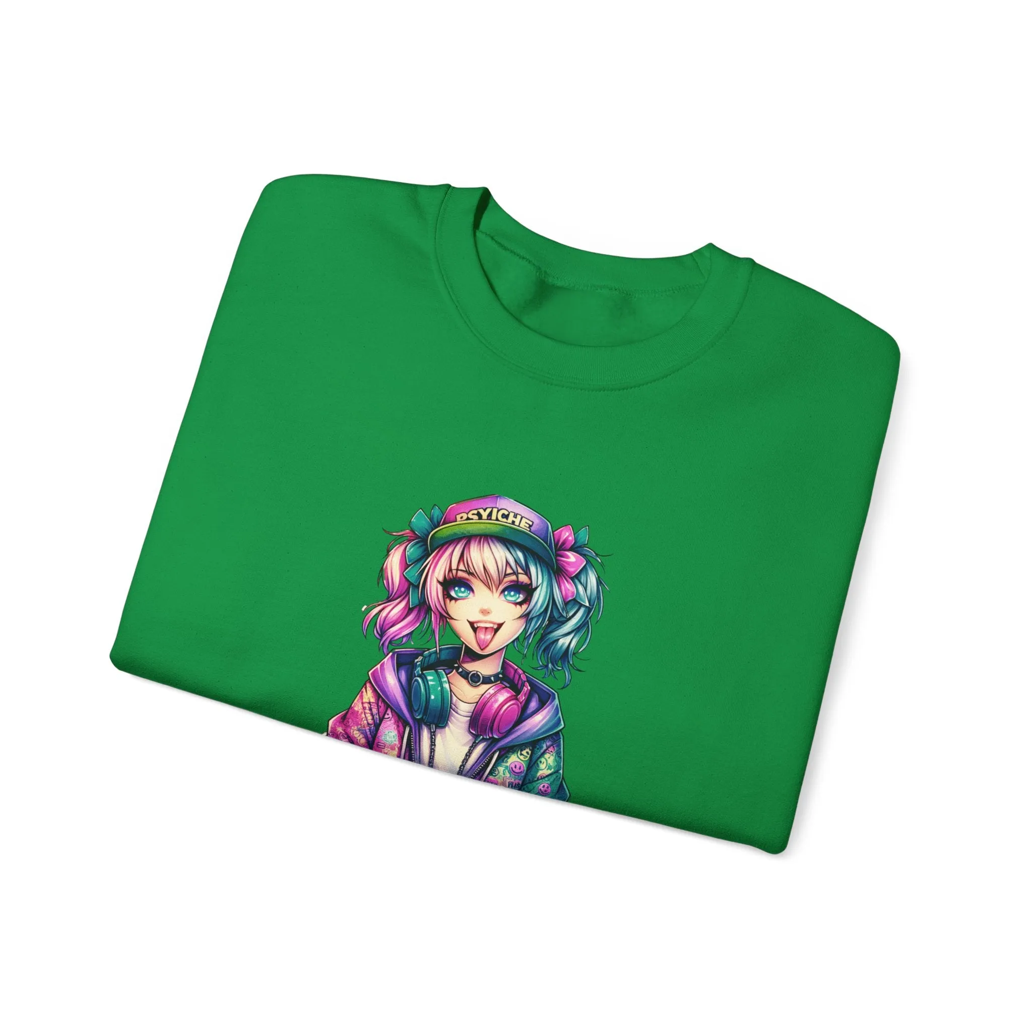 Graffiti Anime Girls Unisex Heavy Blend™ Crewneck Sweatshirt