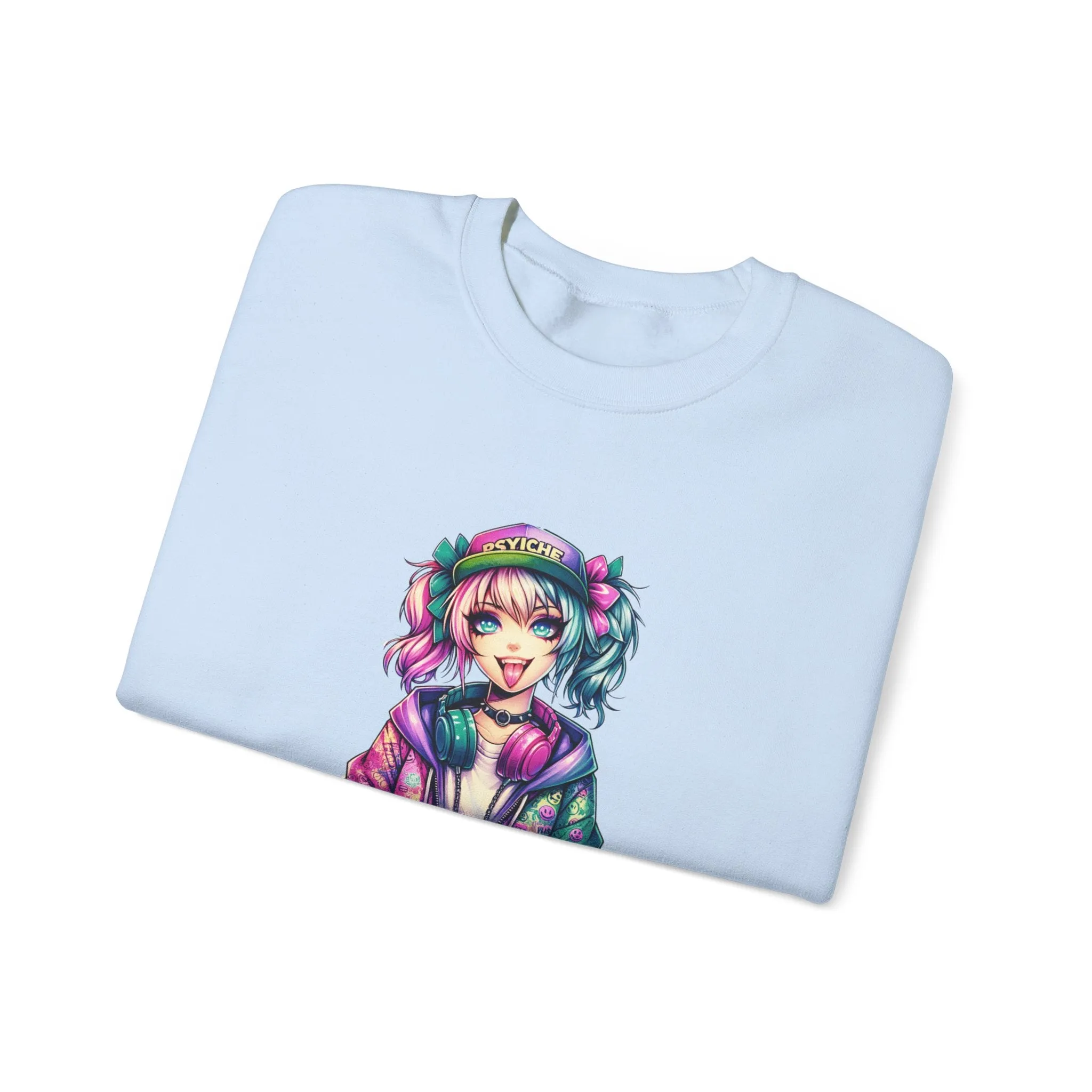 Graffiti Anime Girls Unisex Heavy Blend™ Crewneck Sweatshirt