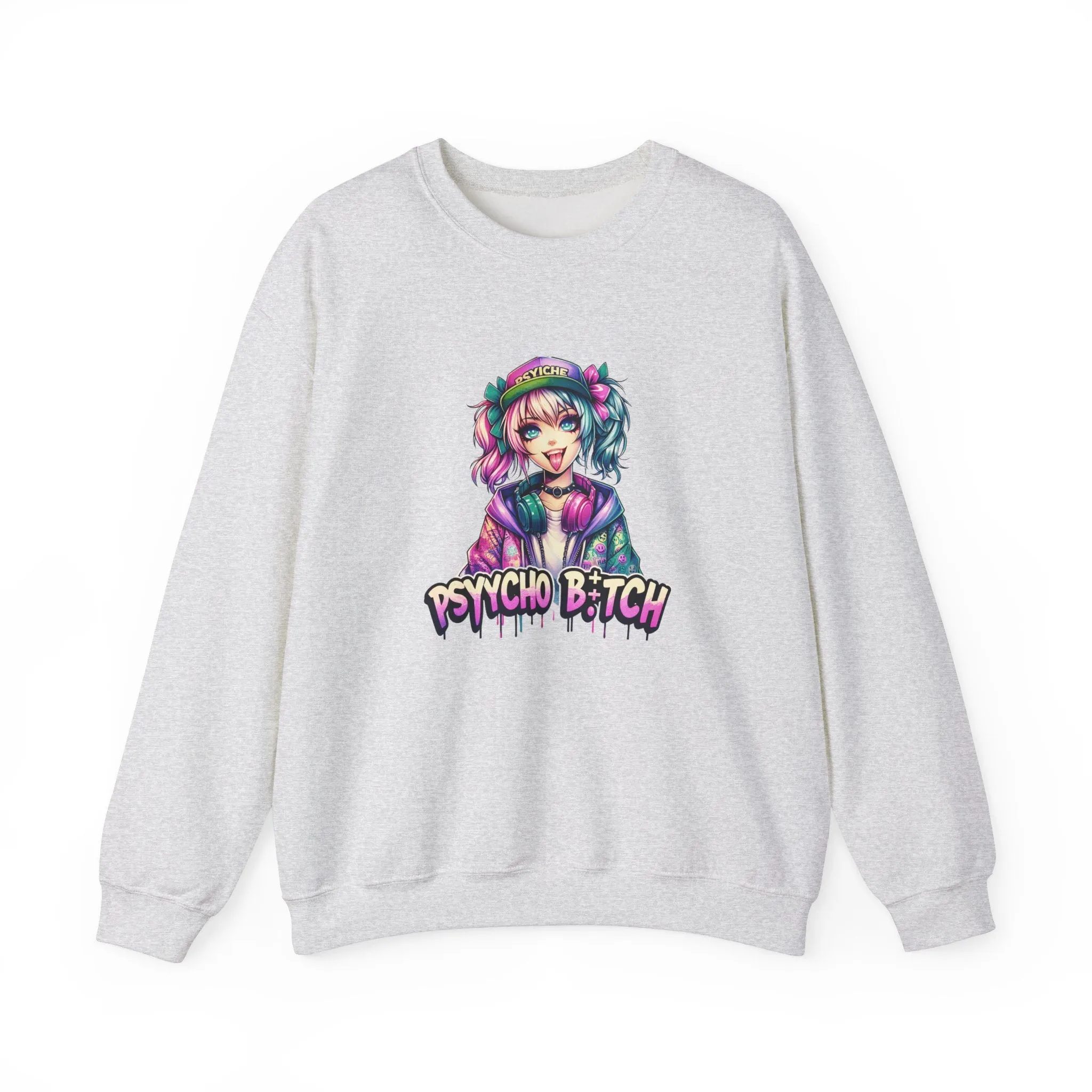 Graffiti Anime Girls Unisex Heavy Blend™ Crewneck Sweatshirt