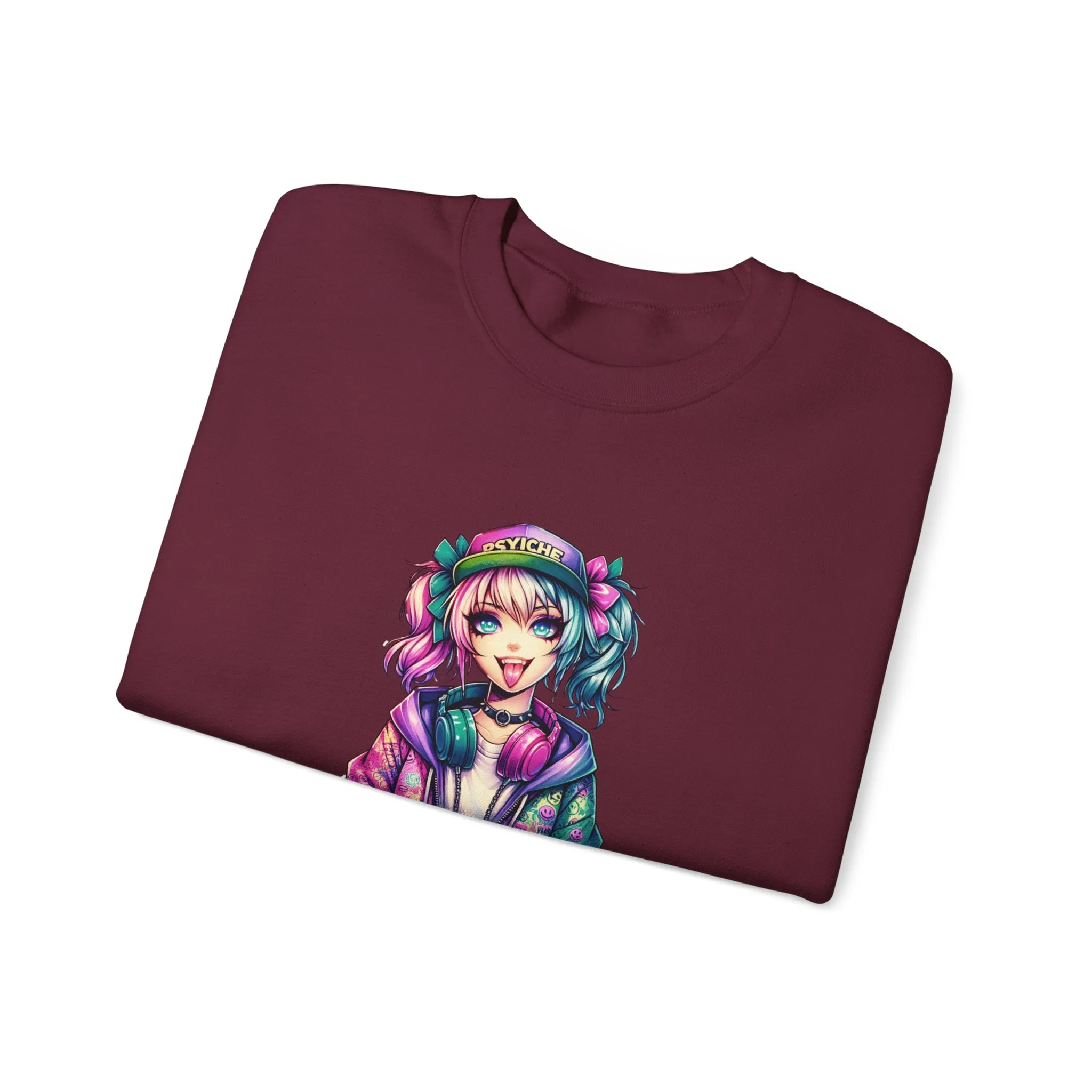 Graffiti Anime Girls Unisex Heavy Blend™ Crewneck Sweatshirt