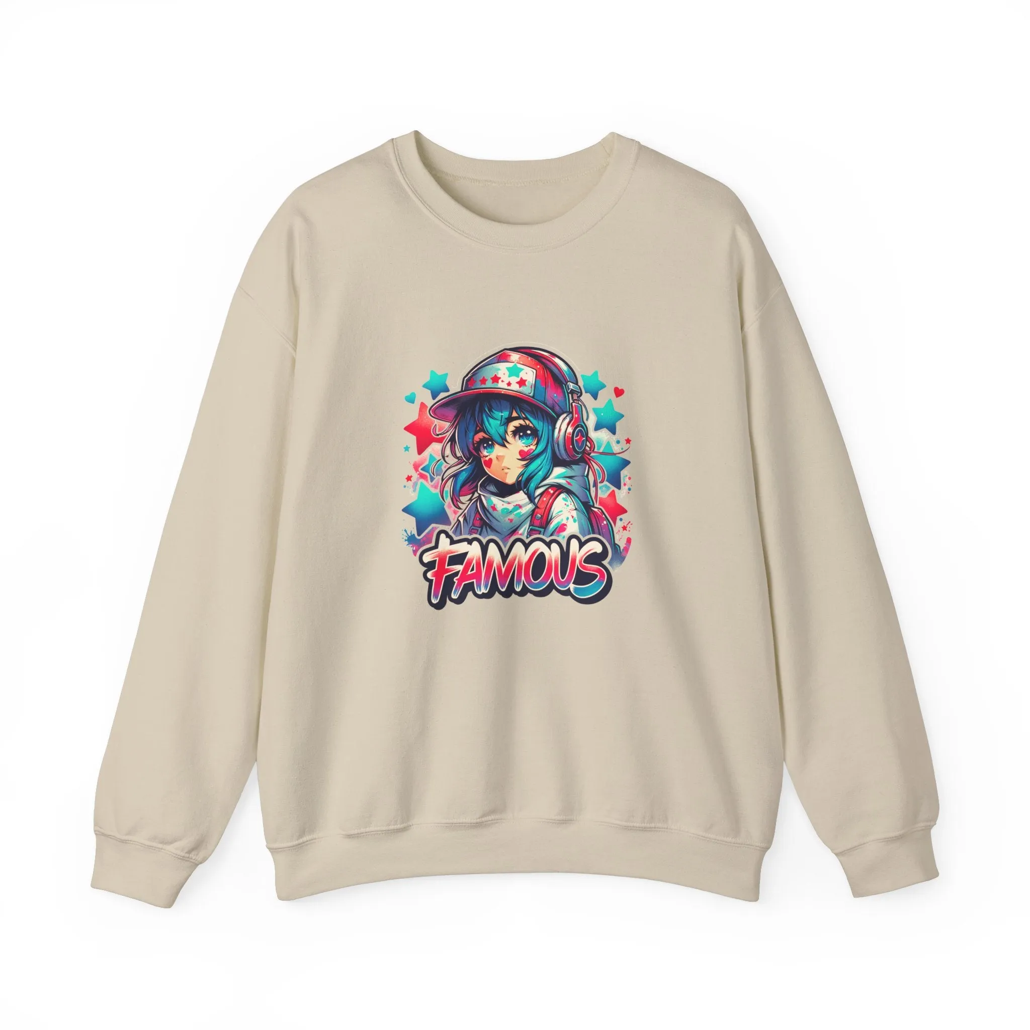 Graffiti Anime Girls Unisex Heavy Blend™ Crewneck Sweatshirt