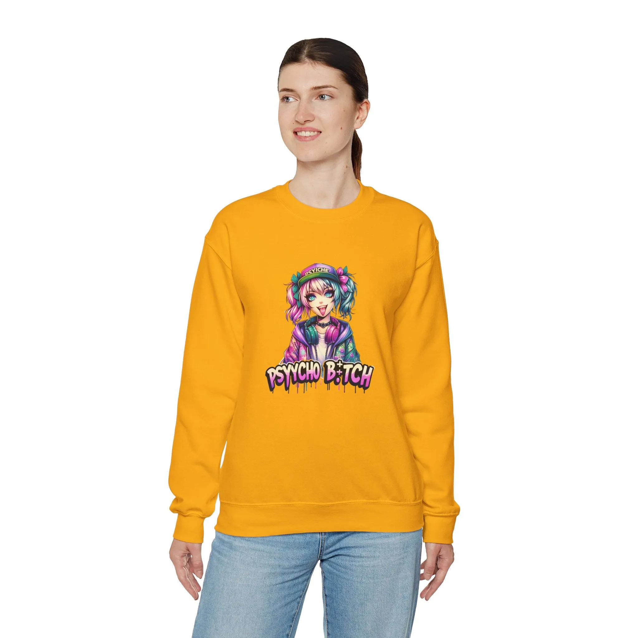 Graffiti Anime Girls Unisex Heavy Blend™ Crewneck Sweatshirt