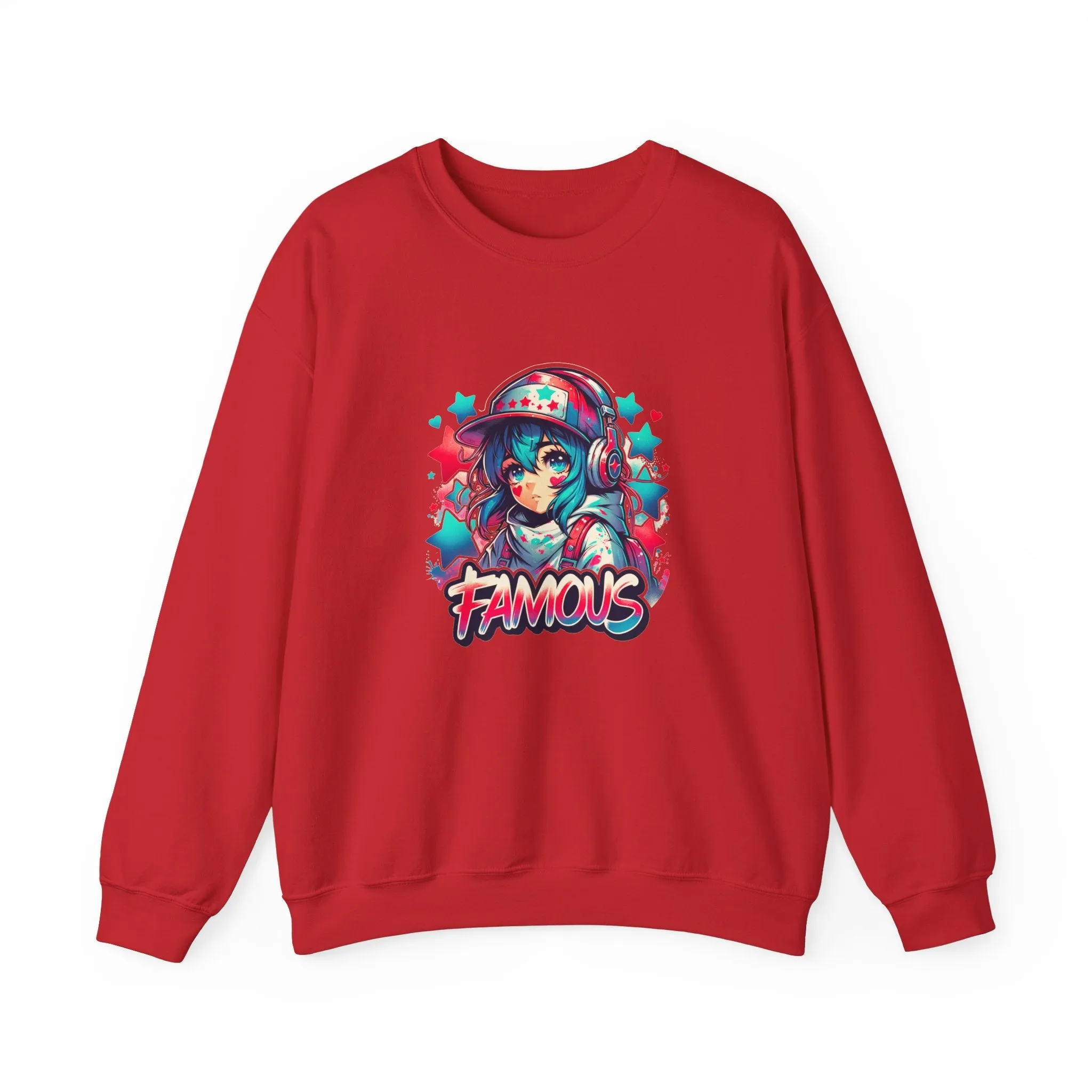 Graffiti Anime Girls Unisex Heavy Blend™ Crewneck Sweatshirt