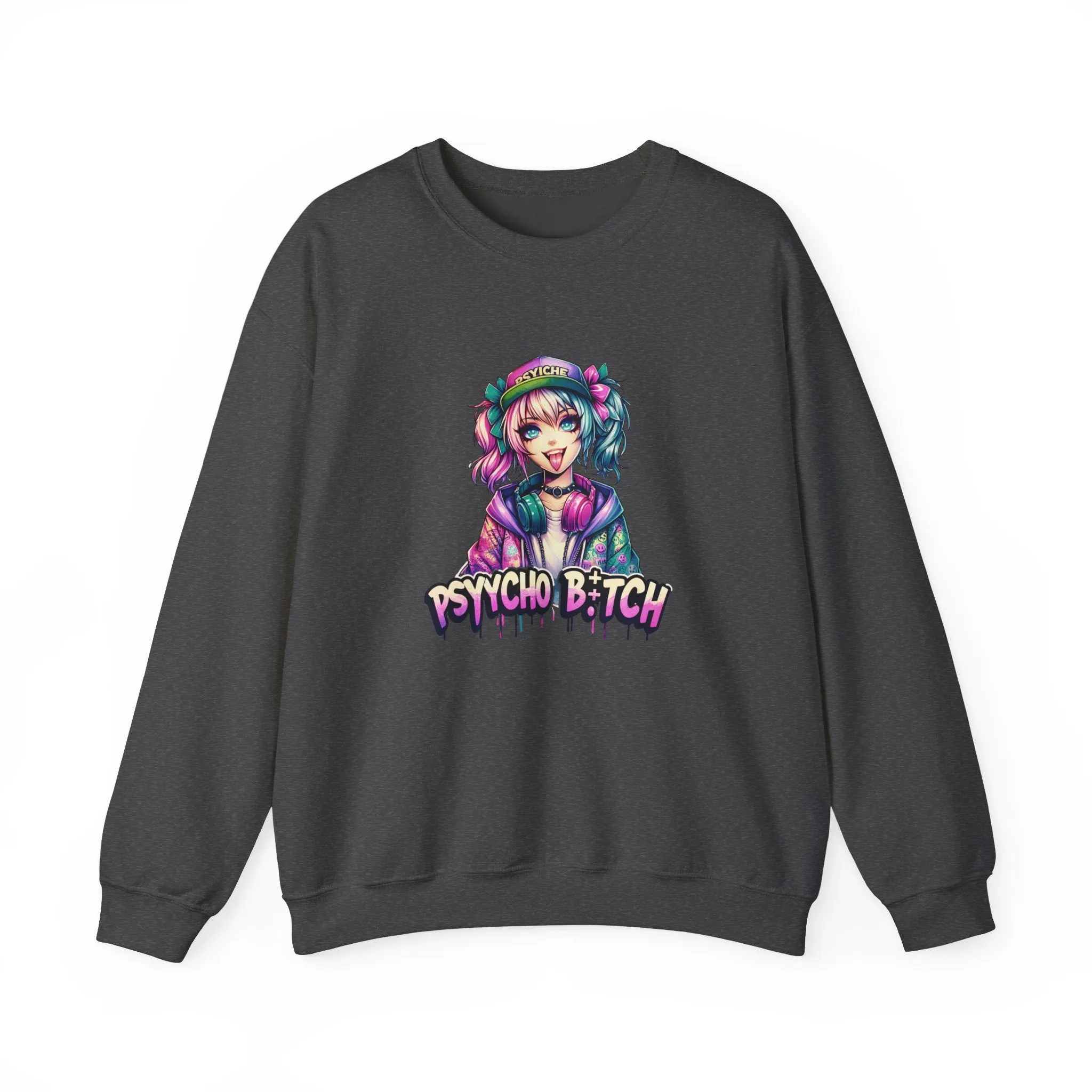 Graffiti Anime Girls Unisex Heavy Blend™ Crewneck Sweatshirt