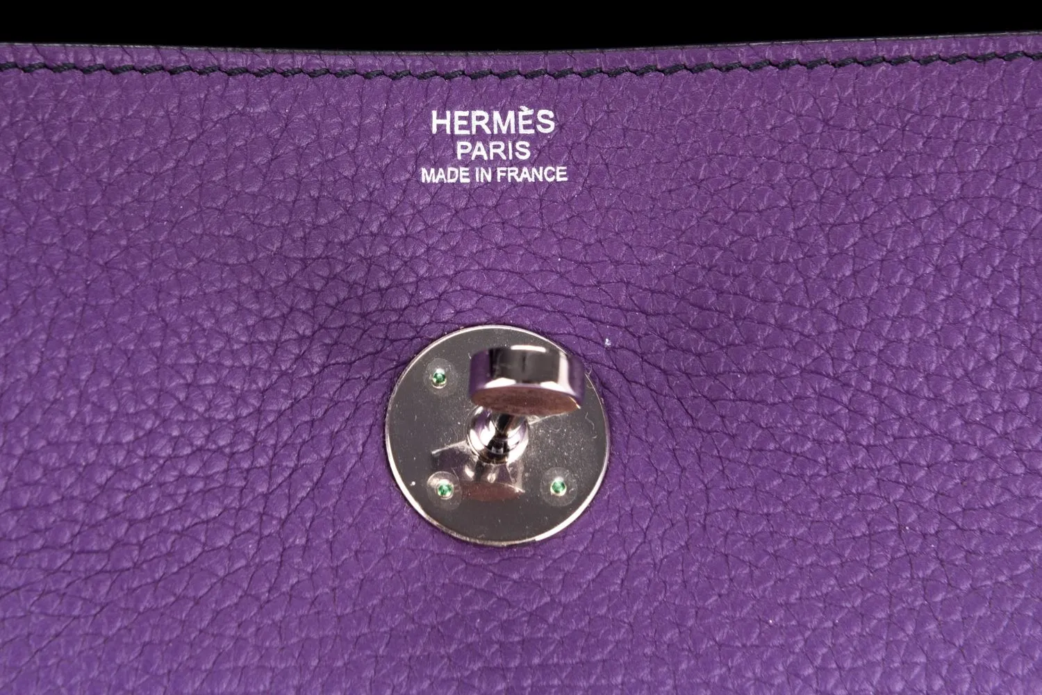 Hermes Lindy 34 Cassis Color with Blue Interior, Stamp P with Dust Cover