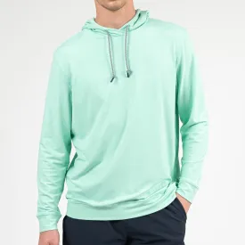 Hesi Performance Hoodie | Heather - Fresh Mint/White