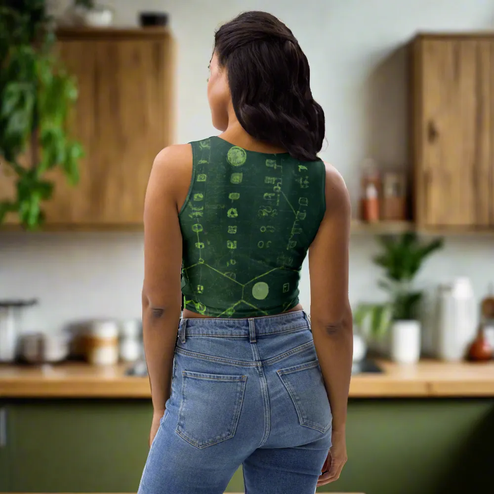 High-Quality Dark Green Crop Top | Ethical Clothing, Comfortable & Stylish Fit