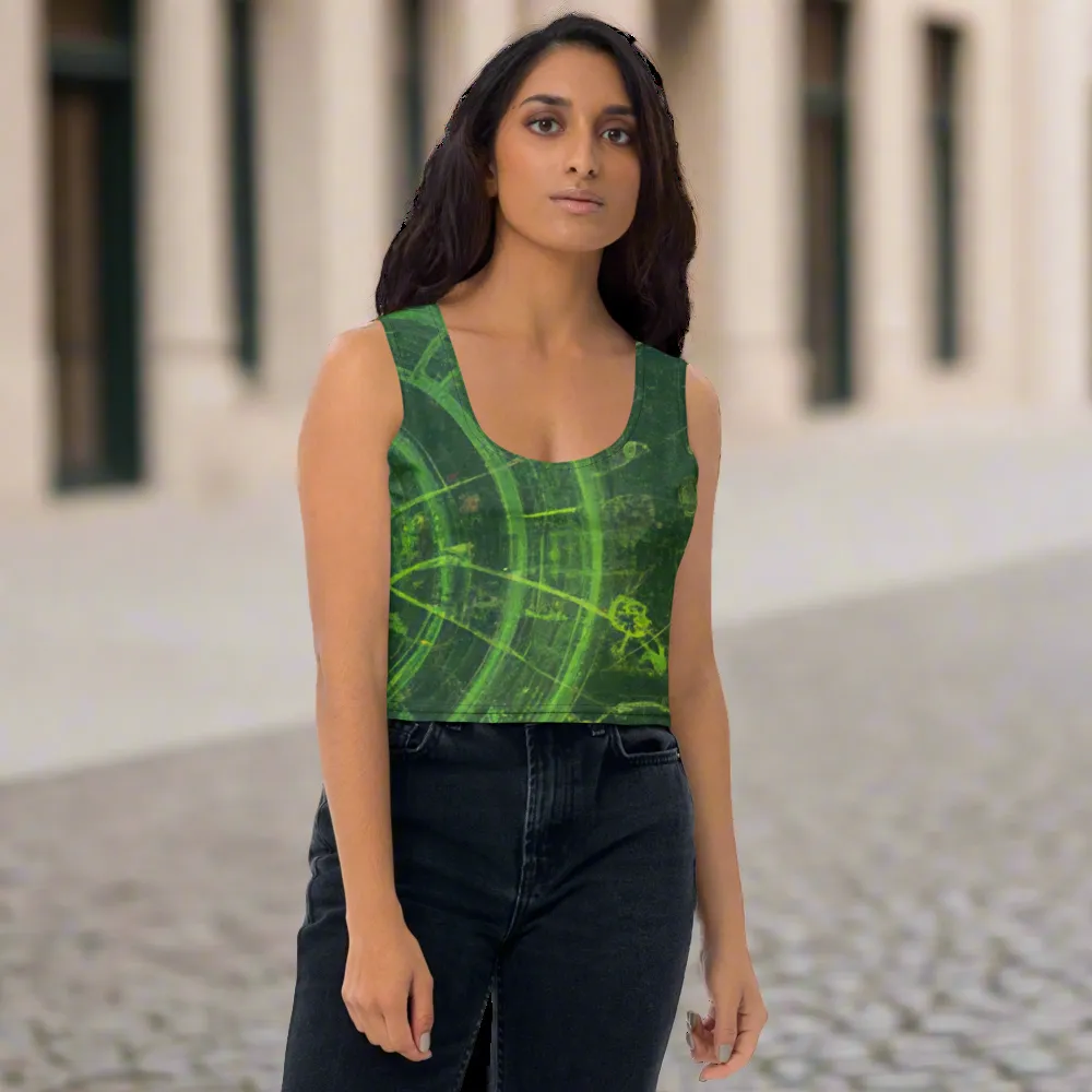 High-Quality Dark Green Crop Top | Ethical Clothing, Comfortable & Stylish Fit