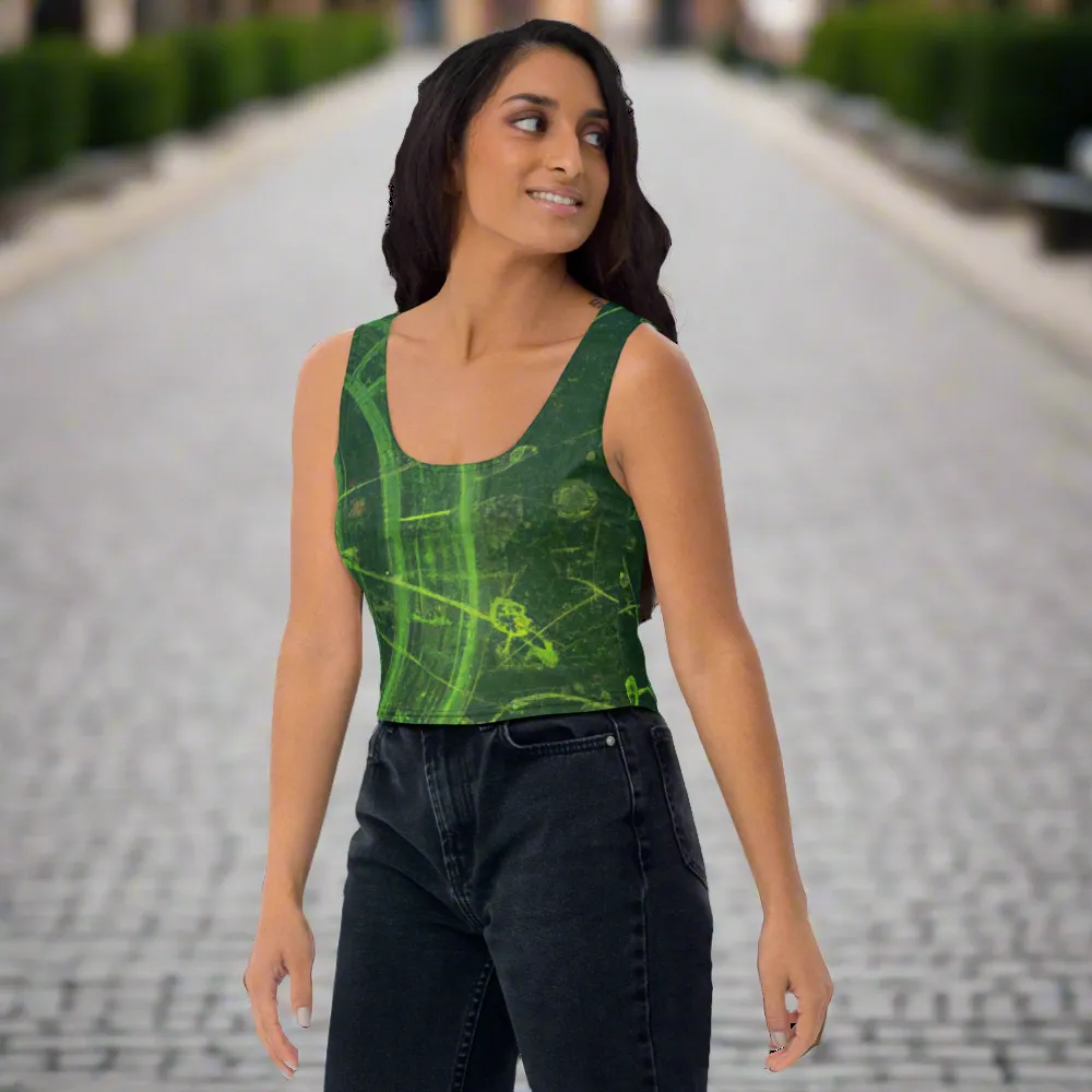 High-Quality Dark Green Crop Top | Ethical Clothing, Comfortable & Stylish Fit