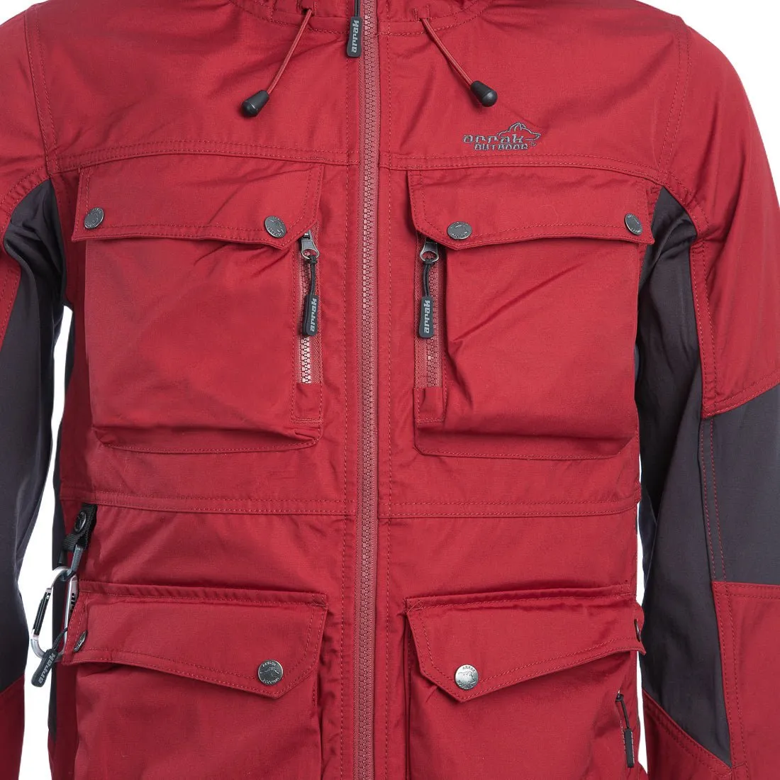 Hybrid Men's Jacket (Dark Red)