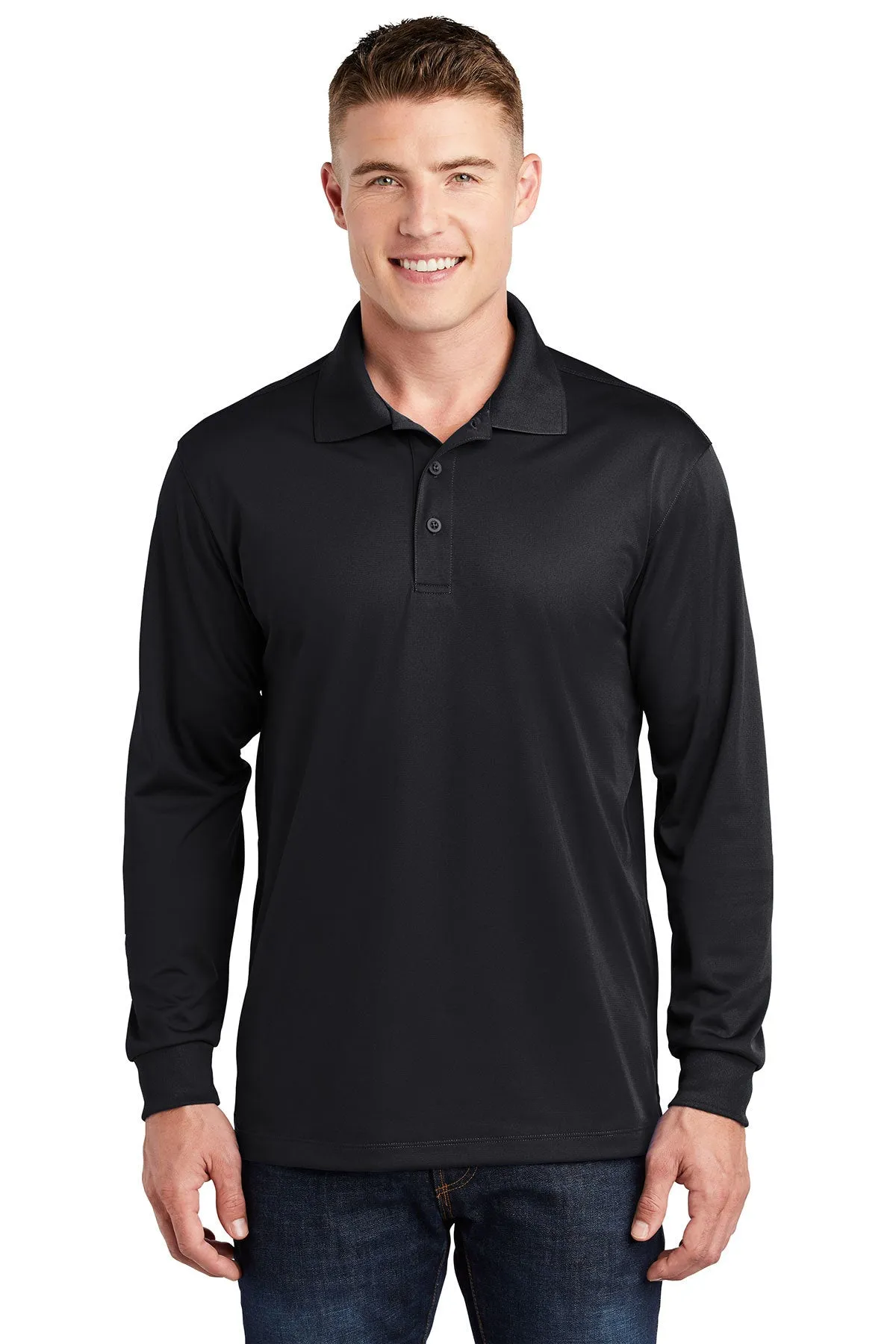 Item# ST657 Sport-Tek® Long Sleeve Micropique Sport-Wick® Polo