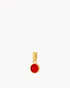 January Birthstone Passion Dainty Signature Pendant, Gold