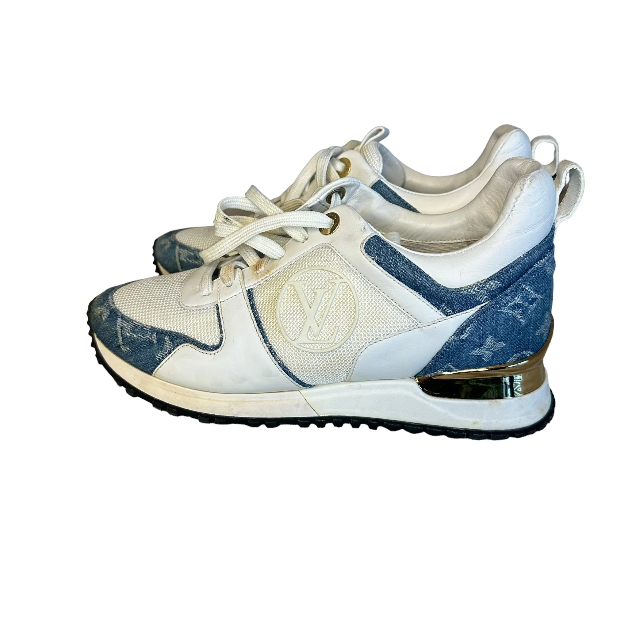 Louis Vuitton Blue Denim Runaway Sneakers