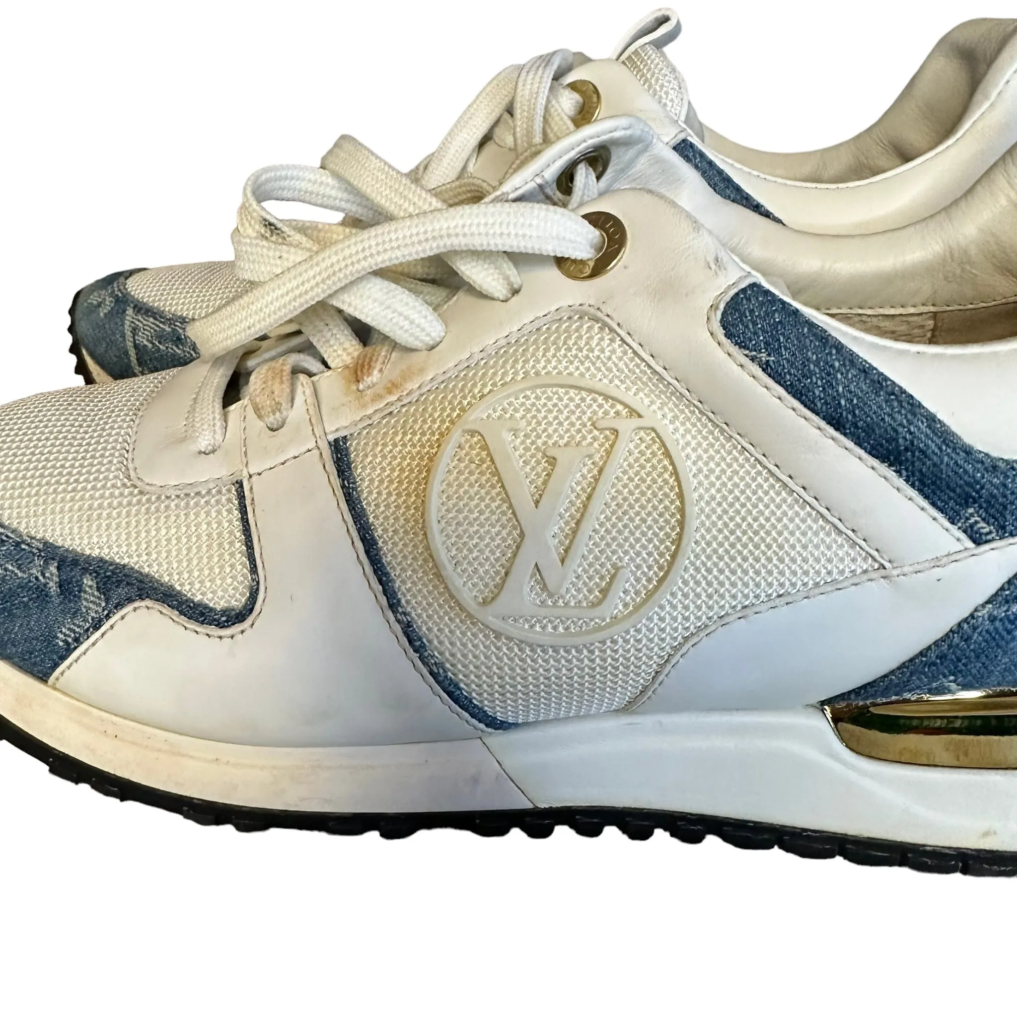 Louis Vuitton Blue Denim Runaway Sneakers