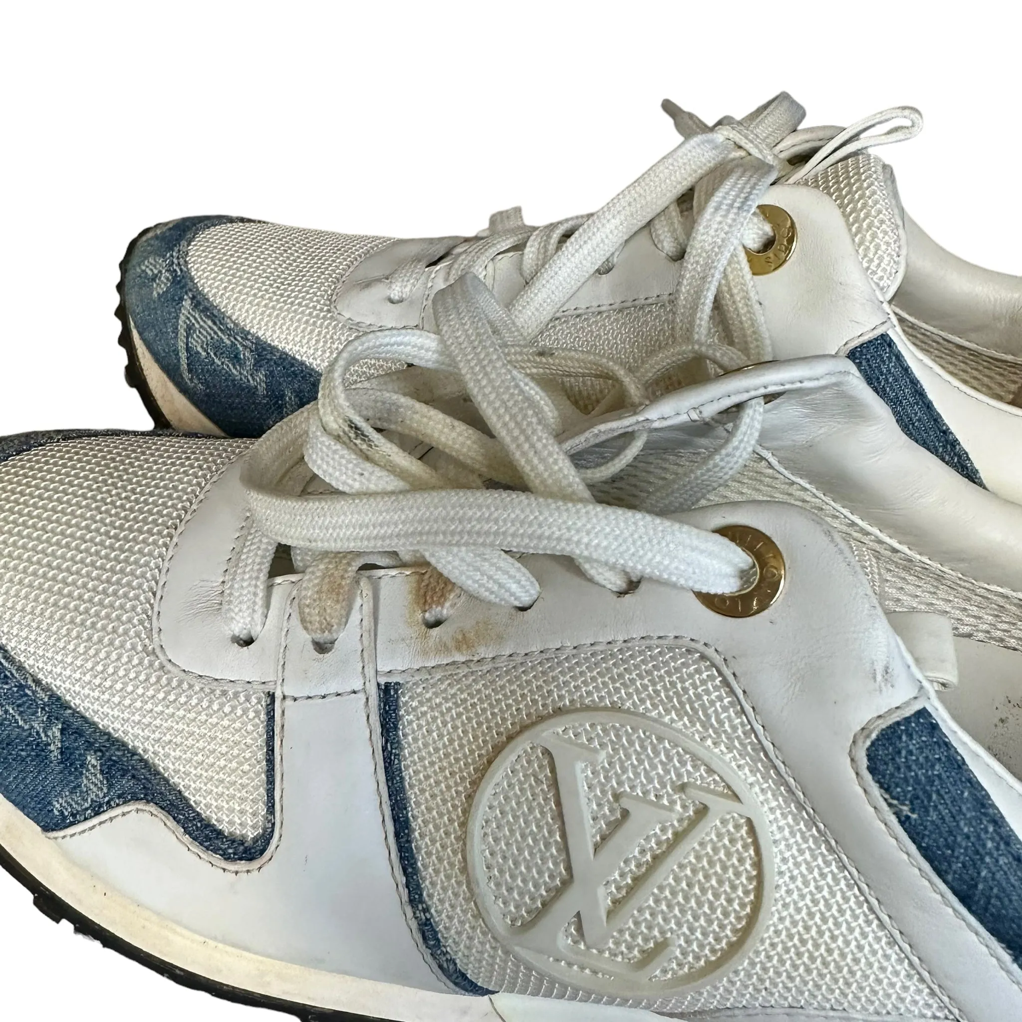 Louis Vuitton Blue Denim Runaway Sneakers