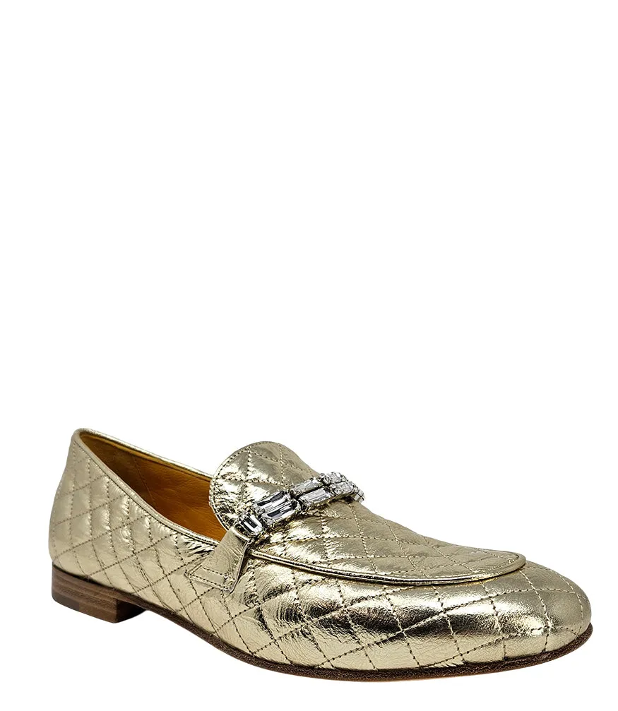 Madison Maison™  Gold Quilted Flat Loafer