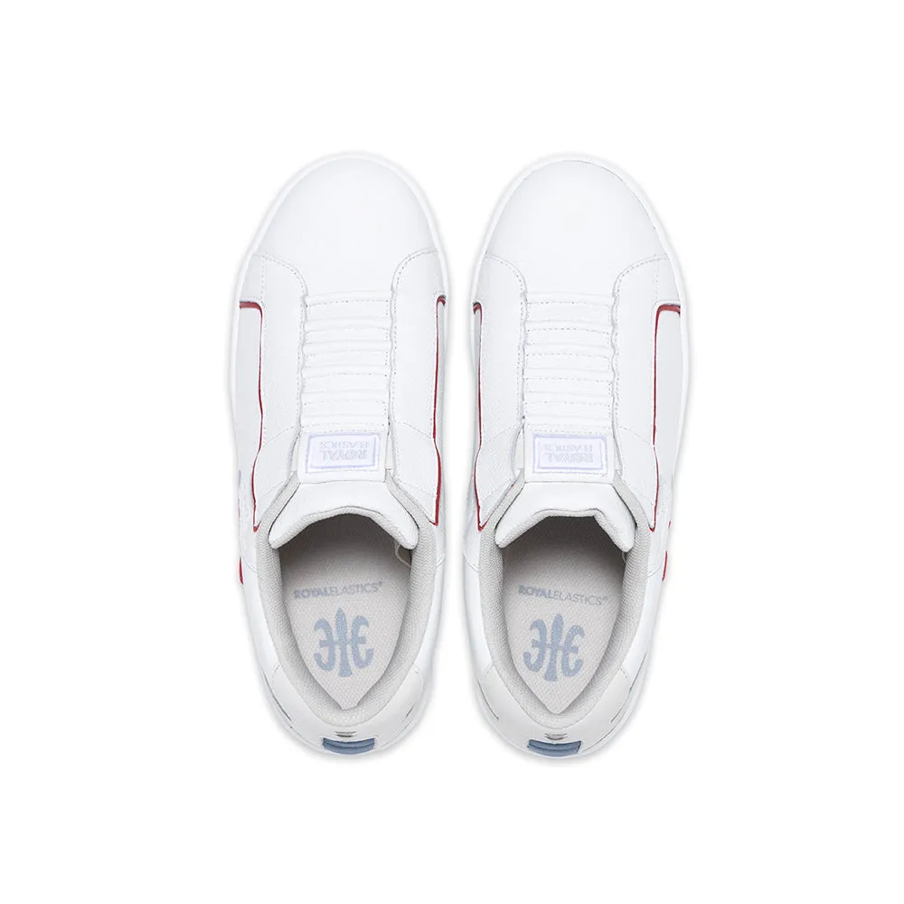 Men's Adelaide White Red Blue Leather Sneakers 02623-015