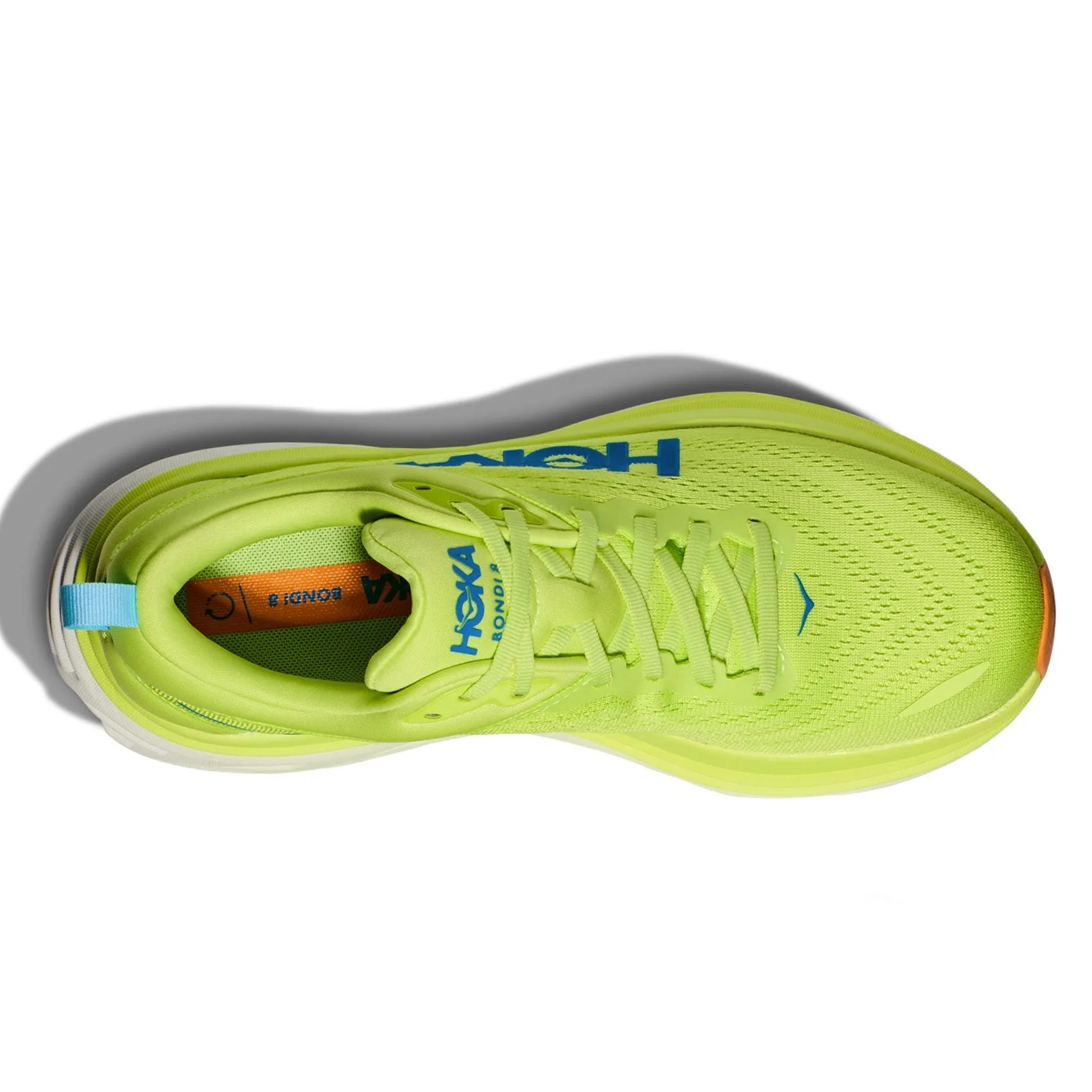 Mens HOKA Bondi 8 - Lettuce / Solar Flare