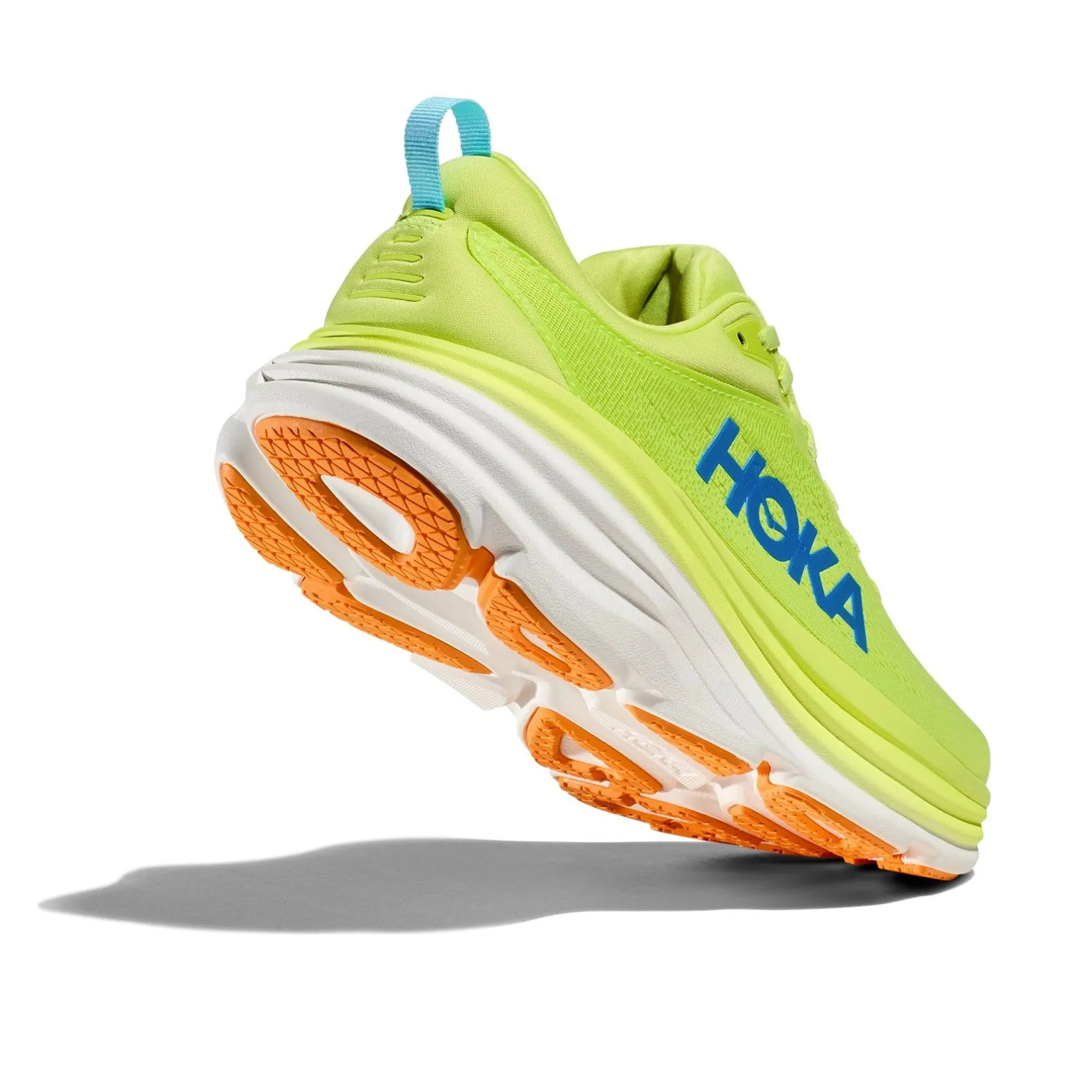 Mens HOKA Bondi 8 - Lettuce / Solar Flare