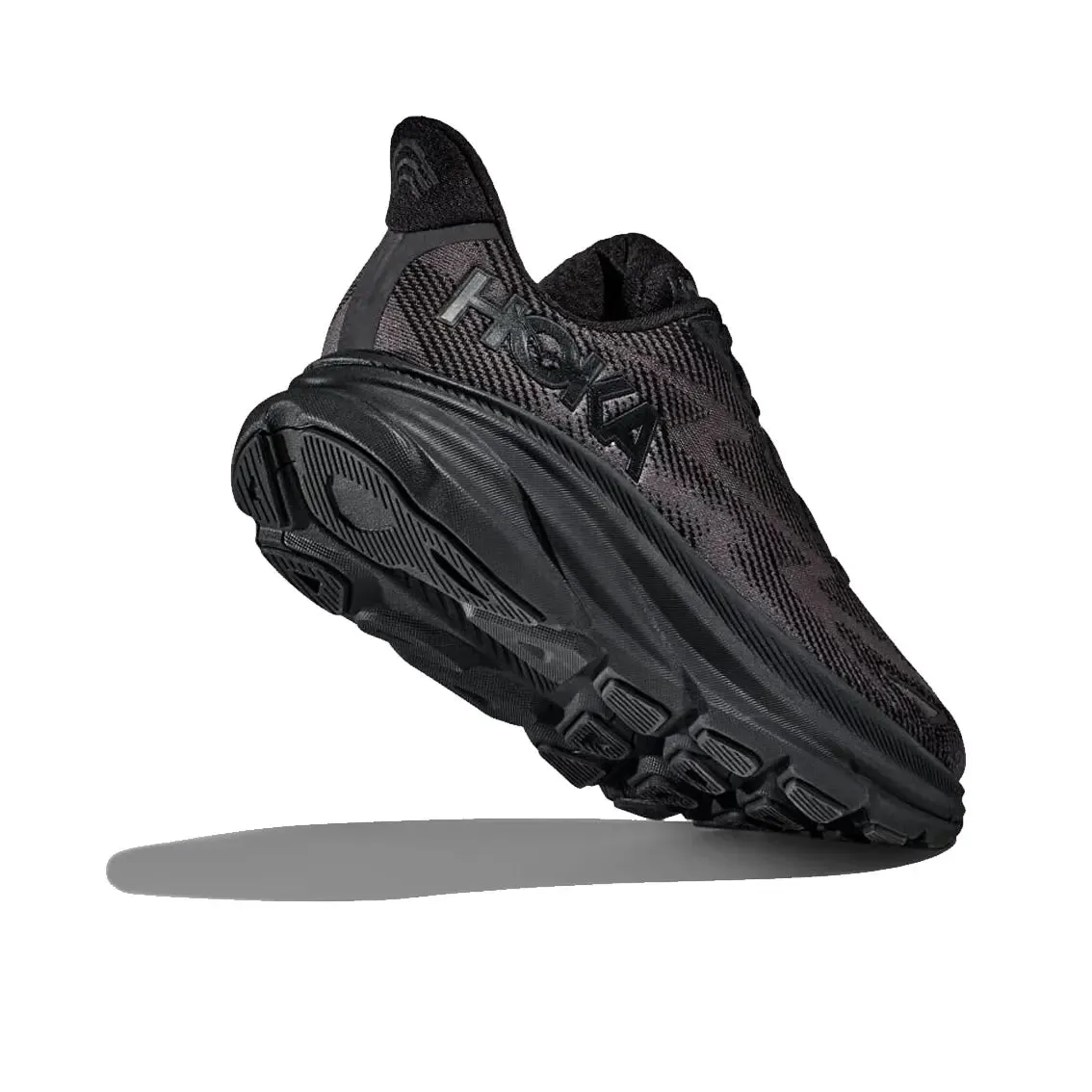 Mens Hoka Clifton 9 - Black / Black