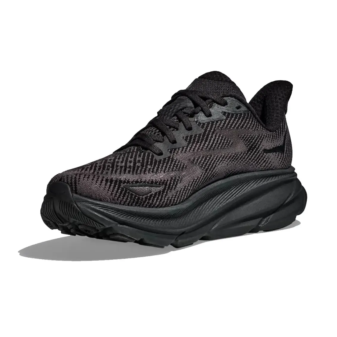 Mens Hoka Clifton 9 - Black / Black