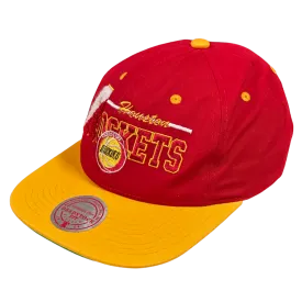 Men's Houston Rockets Mitchell & Ness HWC Varsity Adjustable Cap