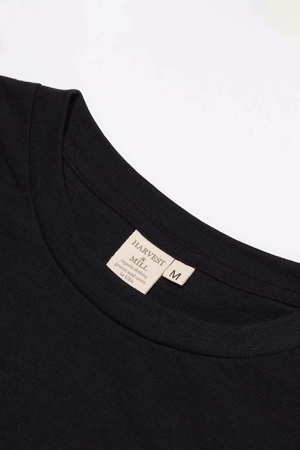 Men's Organic Crew Tee in Black