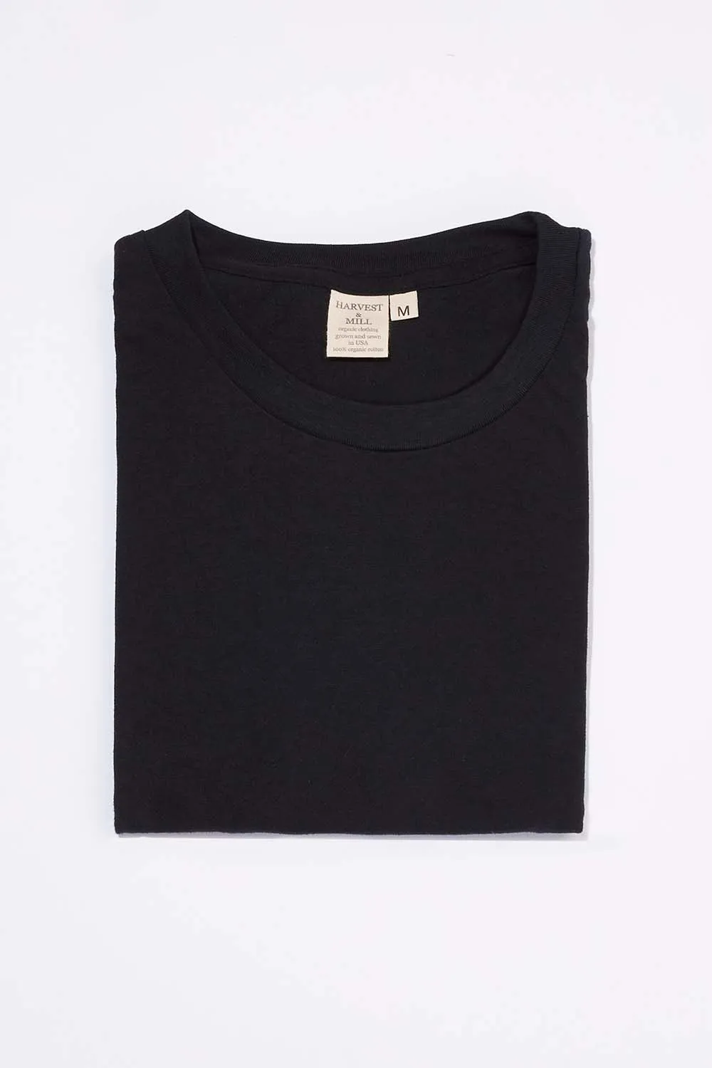 Men's Organic Crew Tee in Black