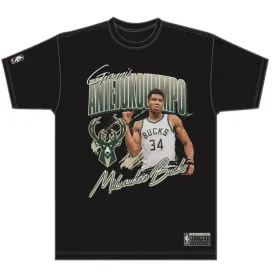 Milwaukee Bucks Giannis Antetokounmpo M JONES T-Shirt NBA by Mitchell & Ness