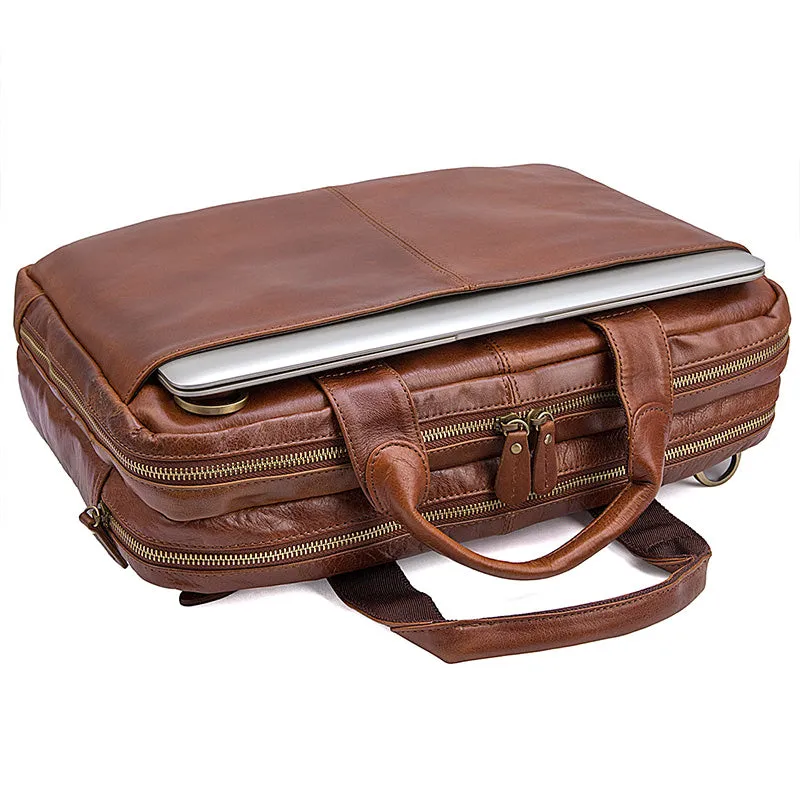 Norfolk Genuine Leather Messenger Bag