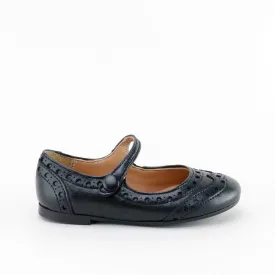 Papanatas Black Wingtip Mary Jane