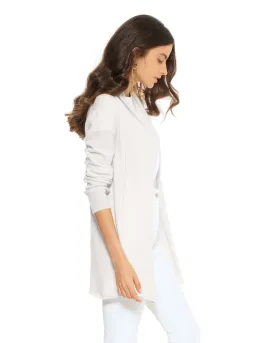 Pure Cashmere Open Front Cardigan Off White