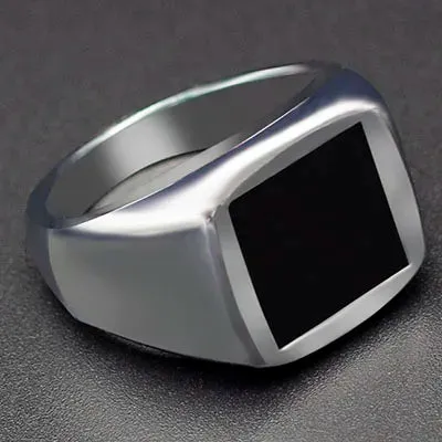 "2021 Square Black Hero Ring: Stylish, Durable."