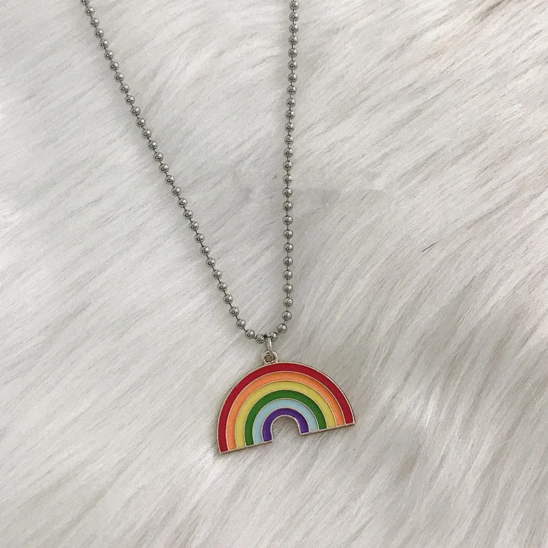 Rainbow Pendant Necklace | 3 Styles