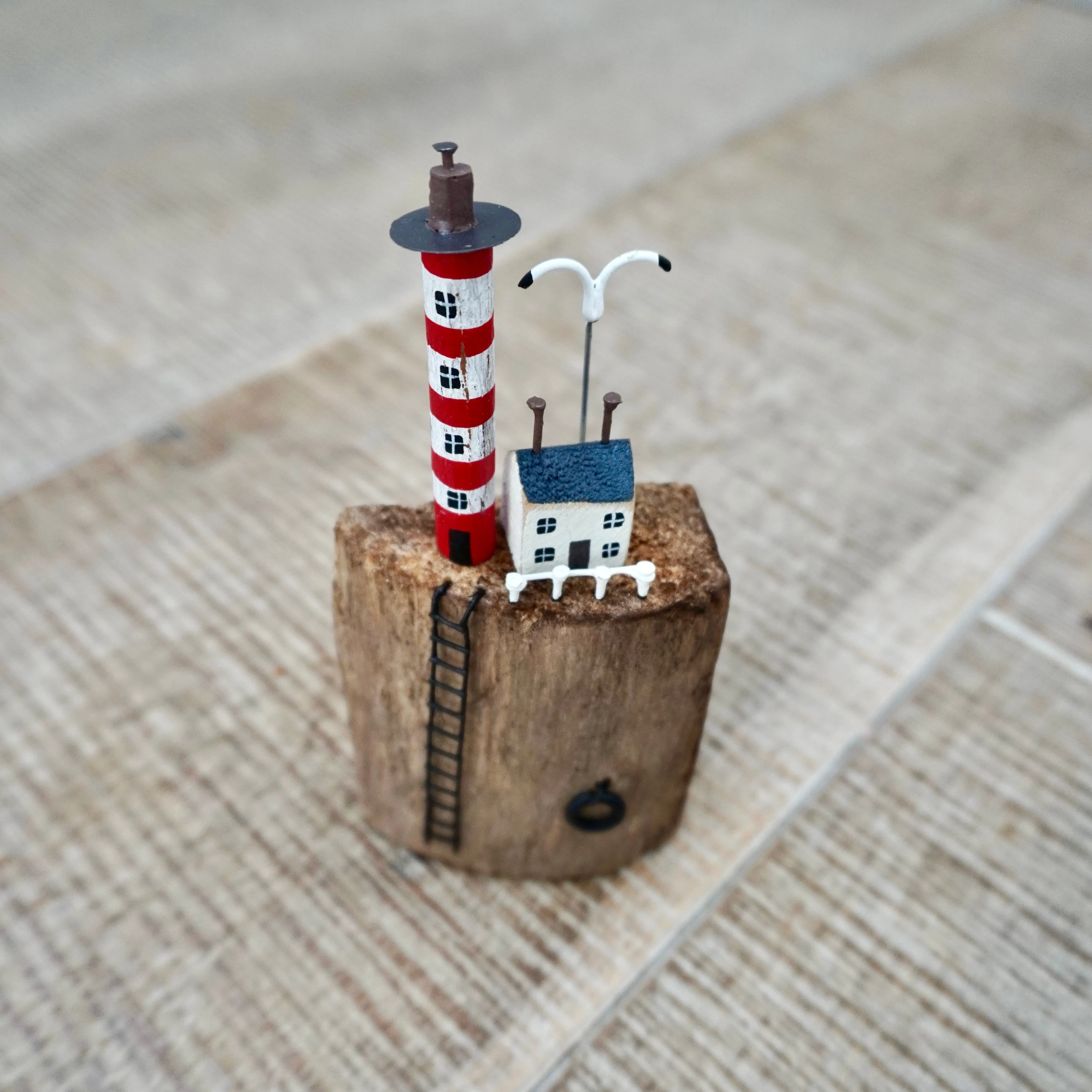 Red Lighthouse and Cottage