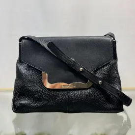 SEE BY CHLOE Black Leather Flap Shoulder Bag