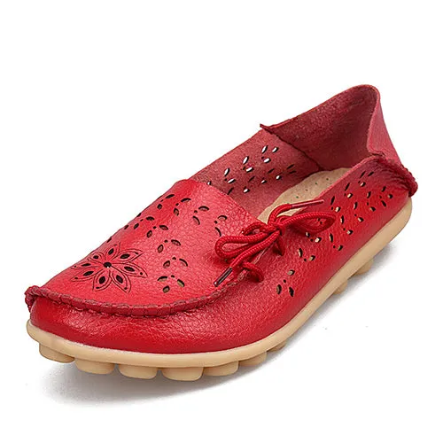 Spring women flats hollow out comfortable loafers women shoes female casual shoes ladies footwear Slip on Ballet Flats DDT679