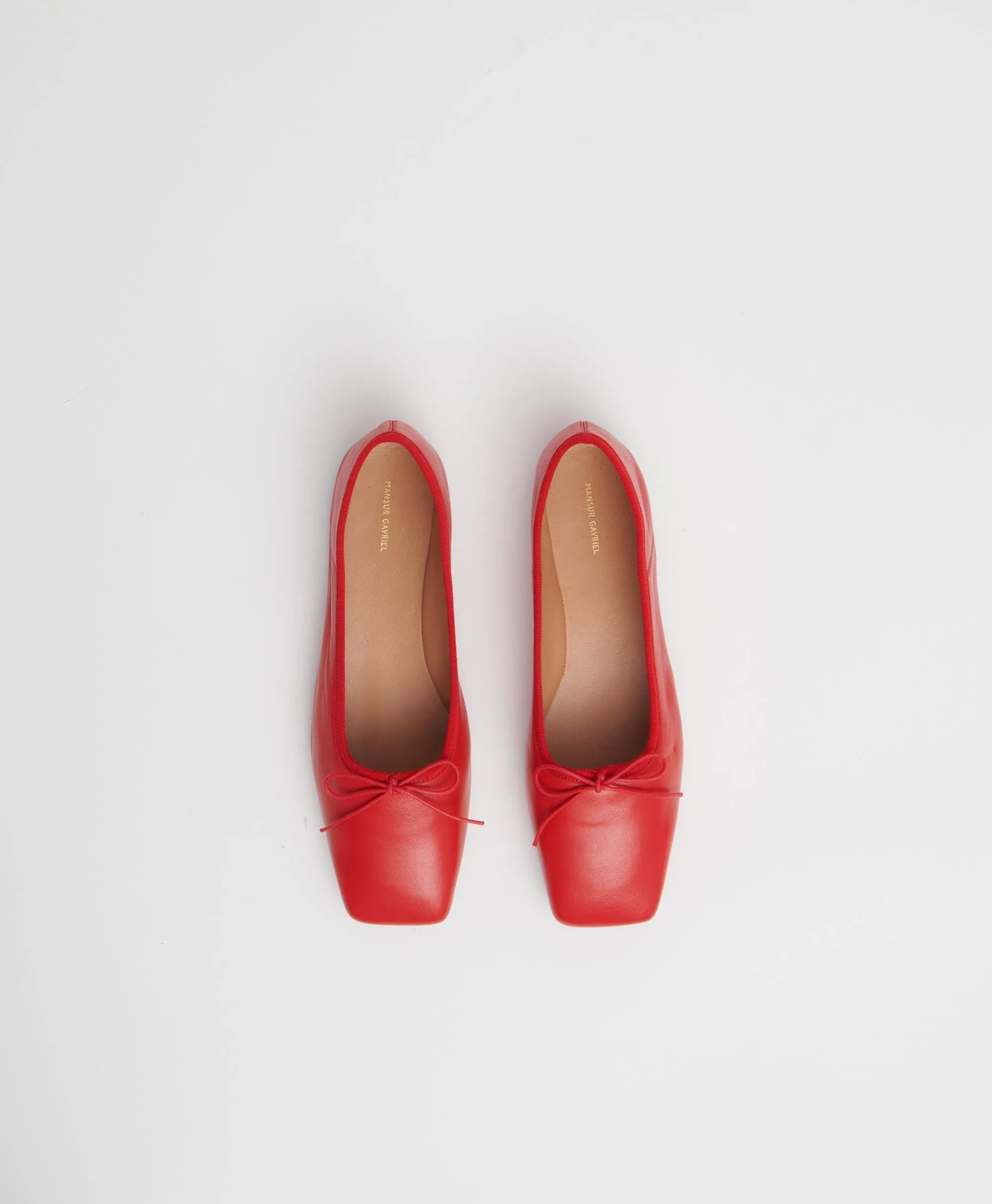 Square Toe Ballerina - Poppy