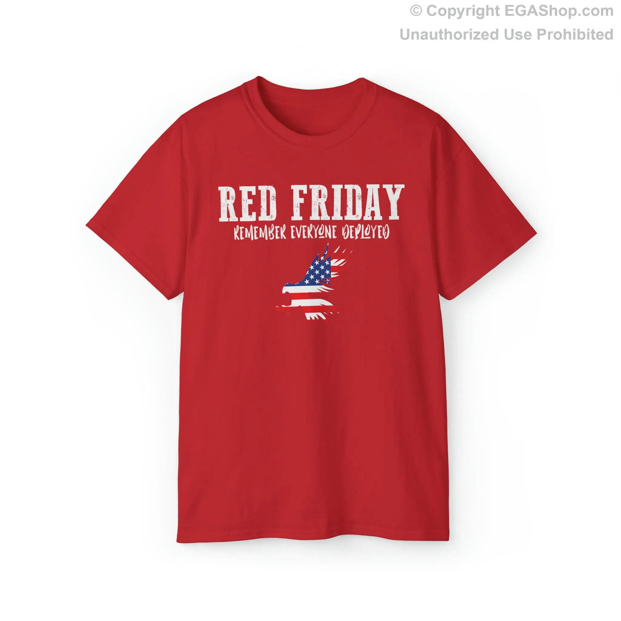 T-Shirt, Unisex: R.E.D. Friday with American Flag Eagle