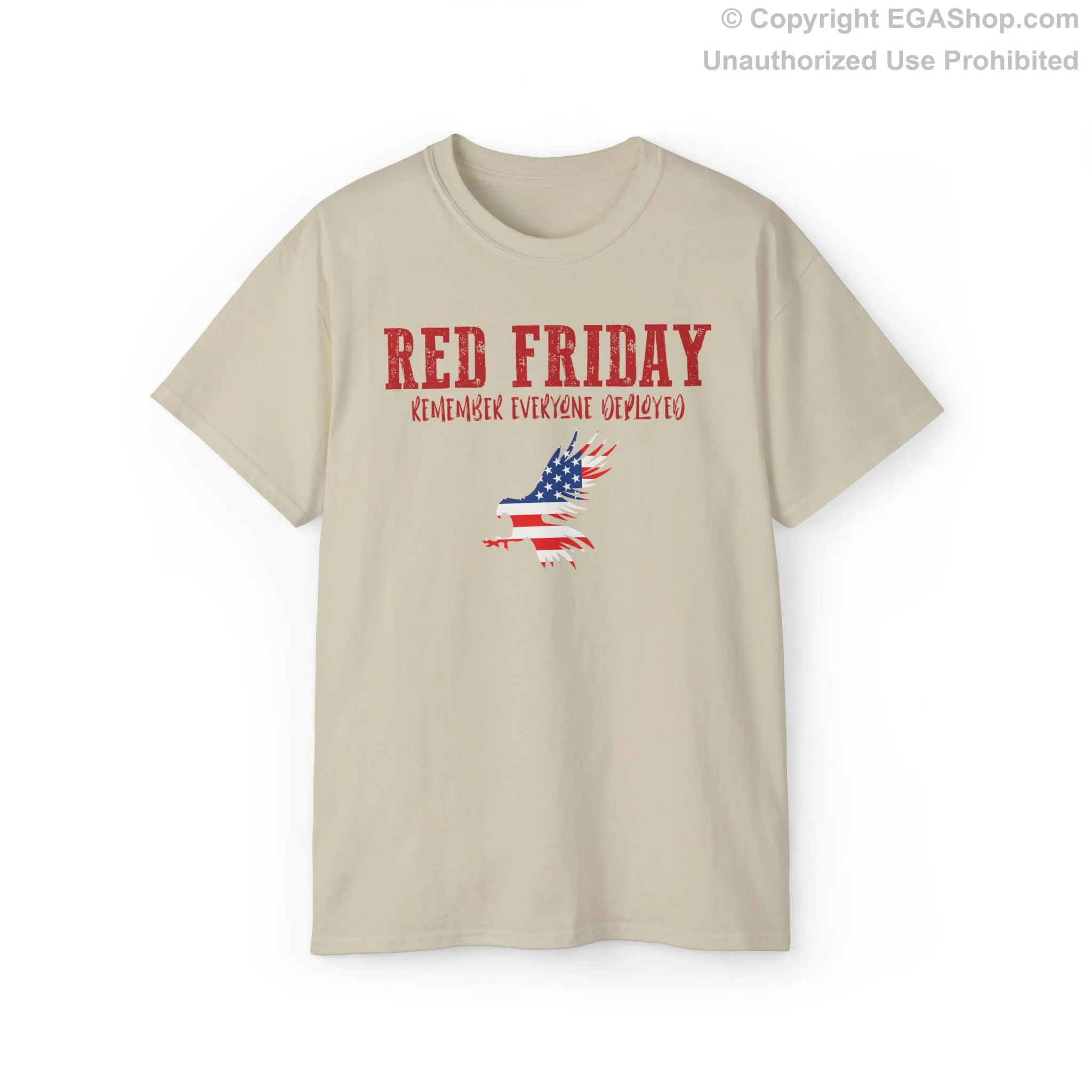 T-Shirt, Unisex: R.E.D. Friday with American Flag Eagle