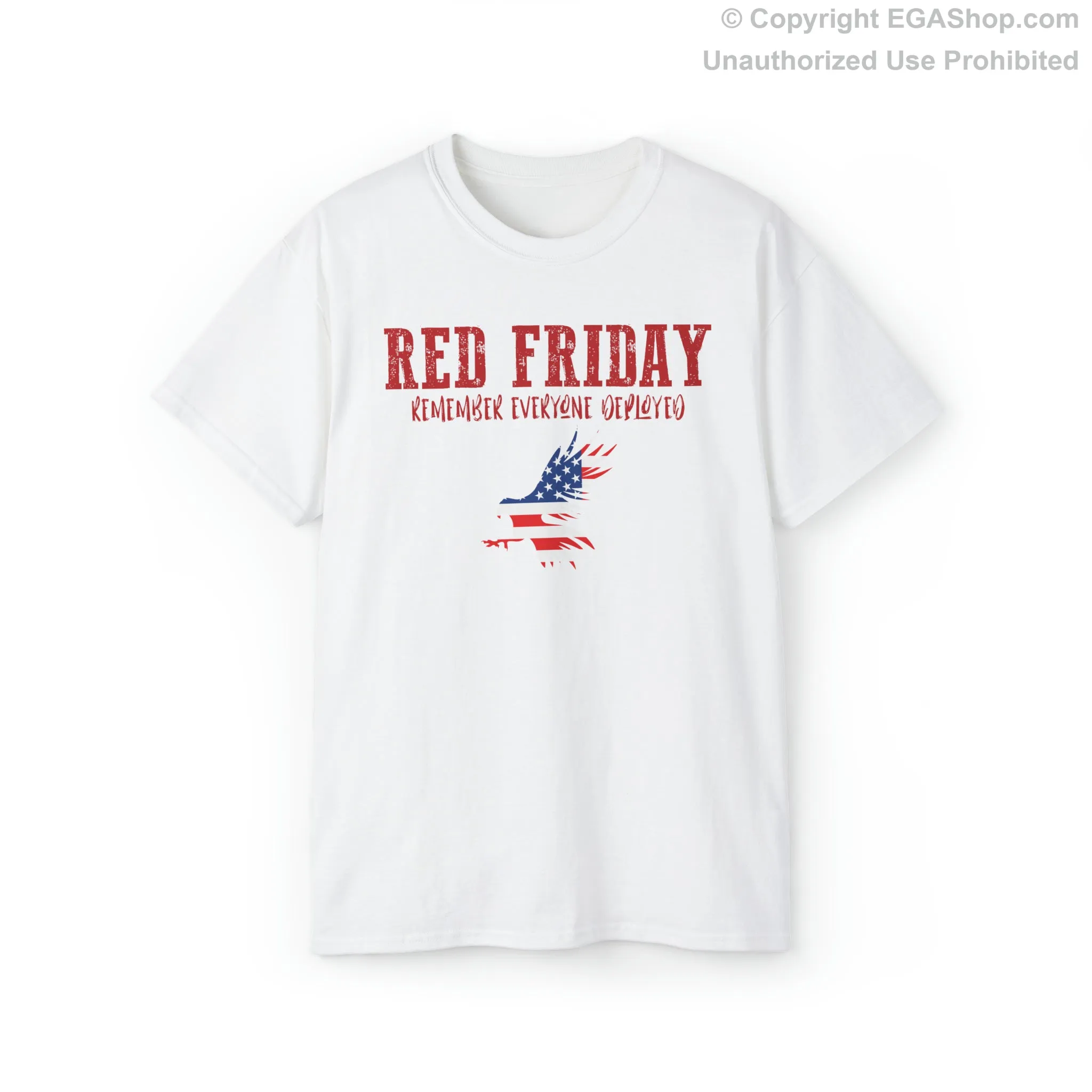 T-Shirt, Unisex: R.E.D. Friday with American Flag Eagle