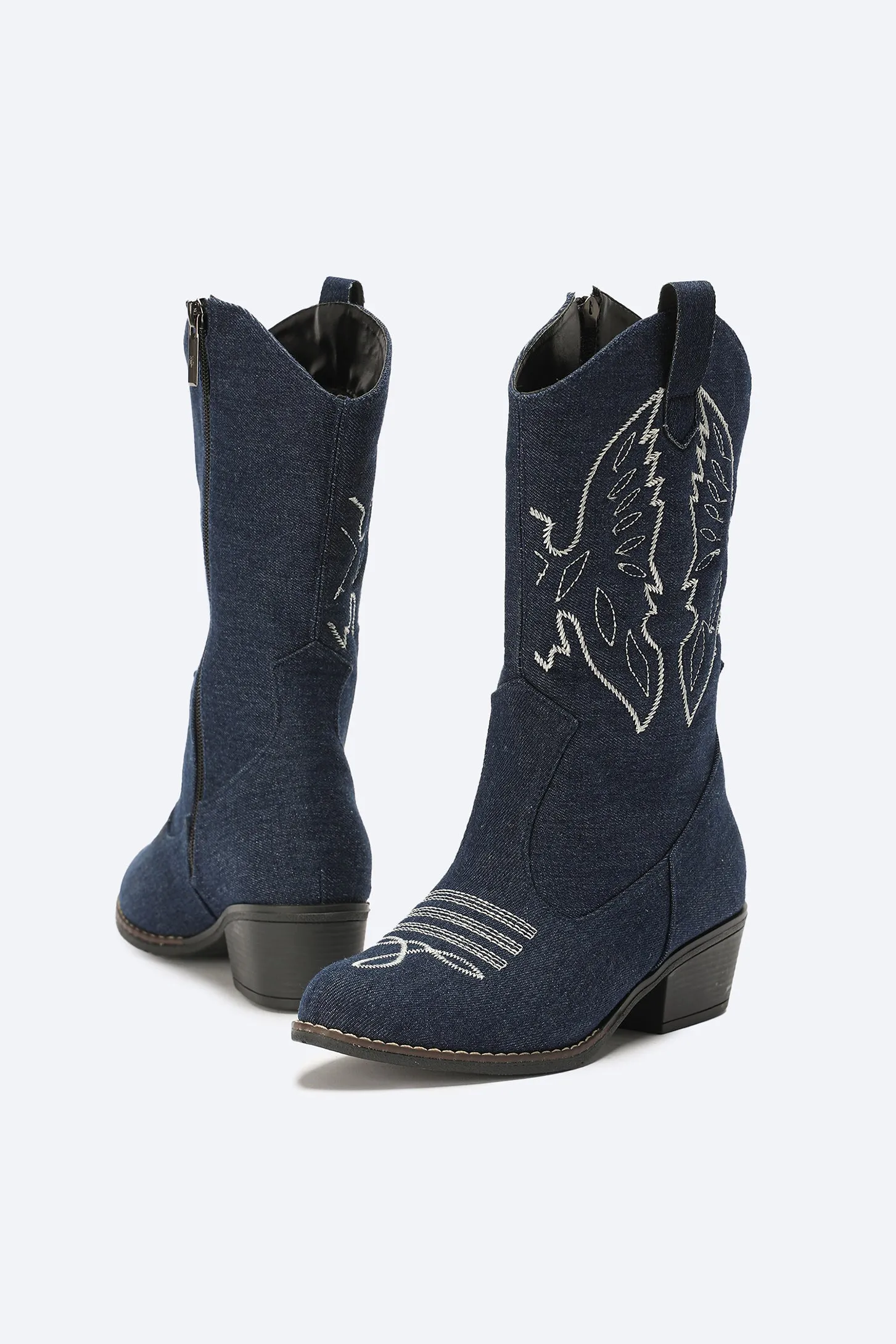 TEXAS COWBOY BOOTS - DENIM