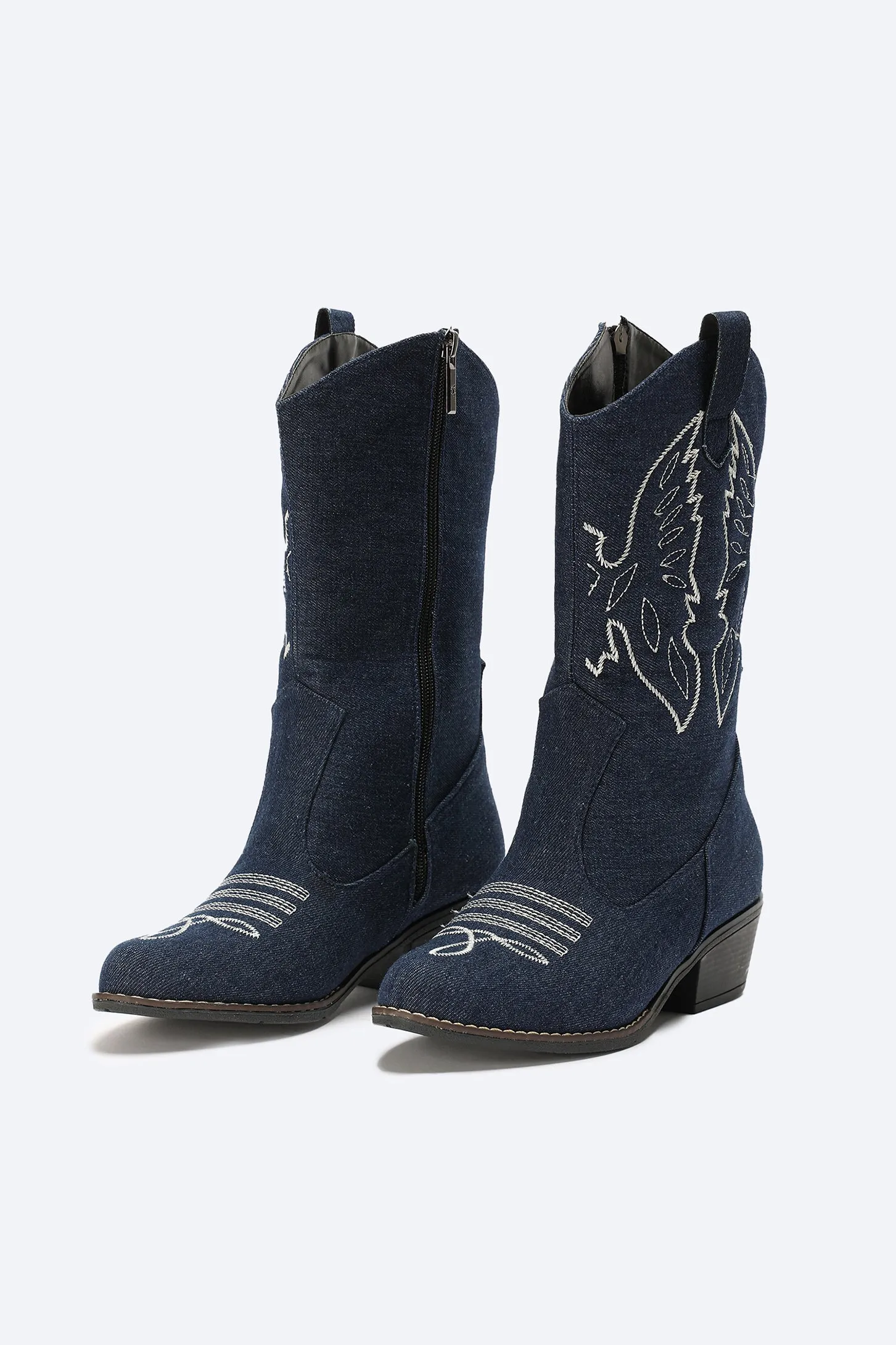 TEXAS COWBOY BOOTS - DENIM