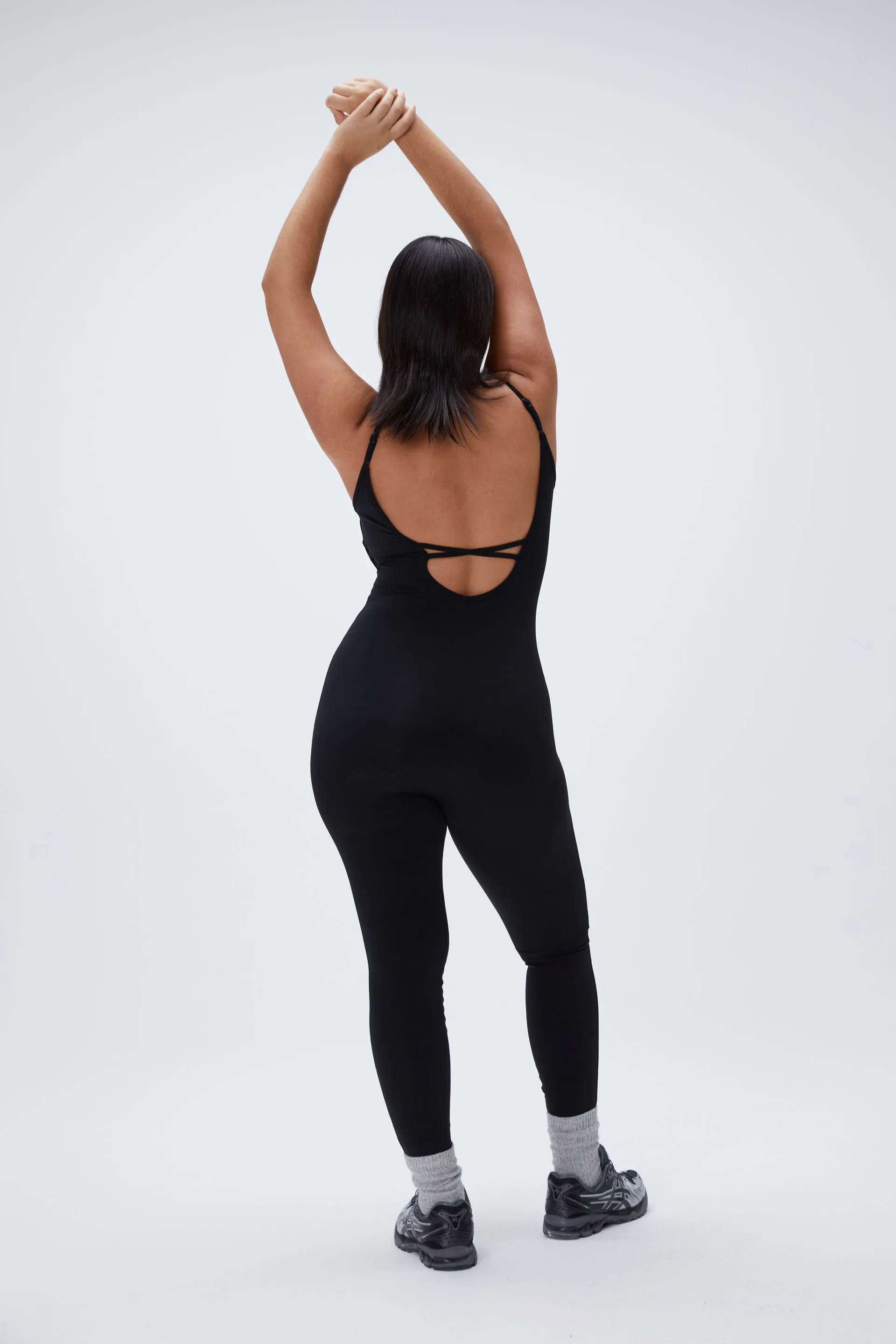 Ultimate Low Cross Back Unitard - Black