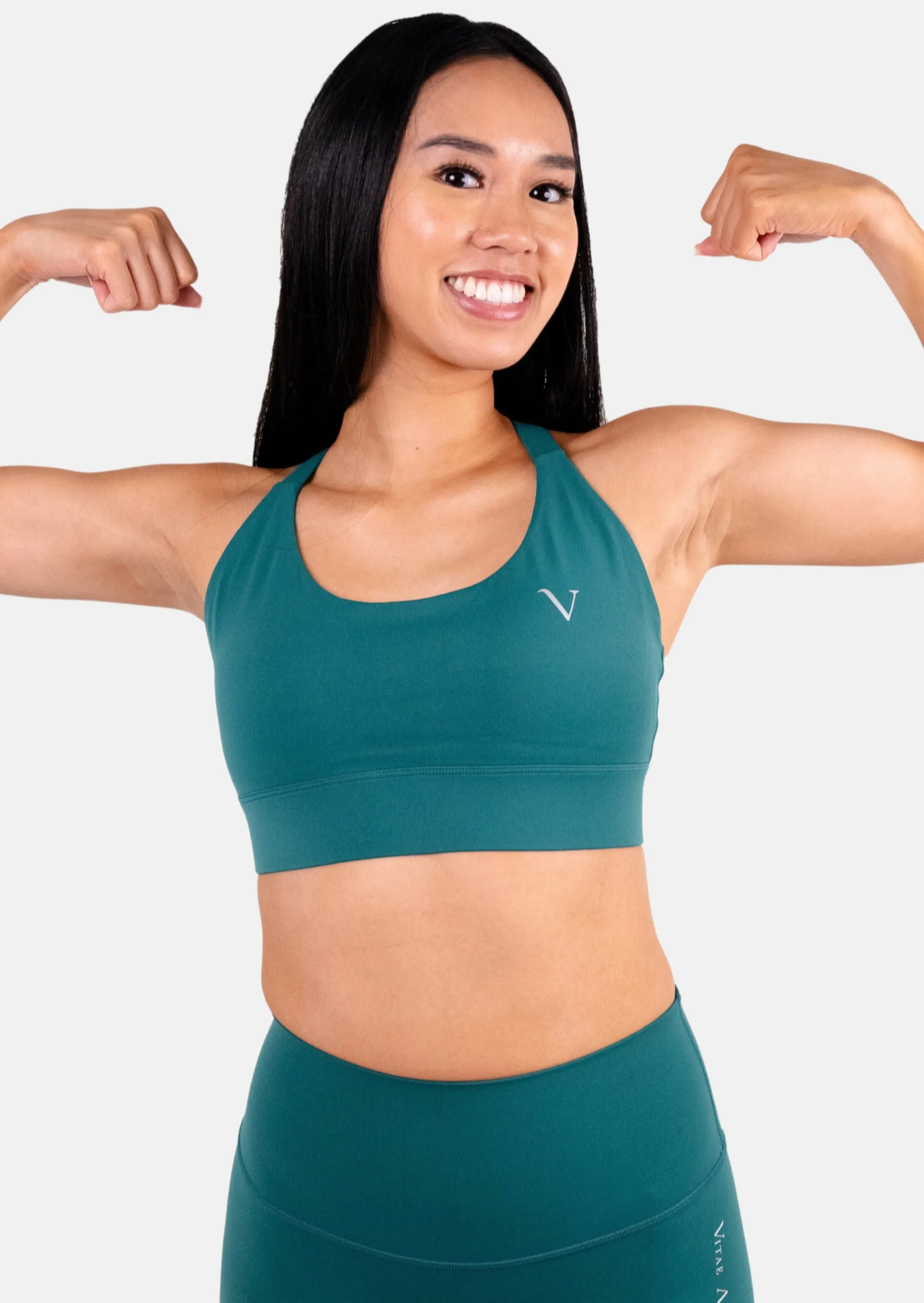 Ultra Support Sports Bra Emerald Green