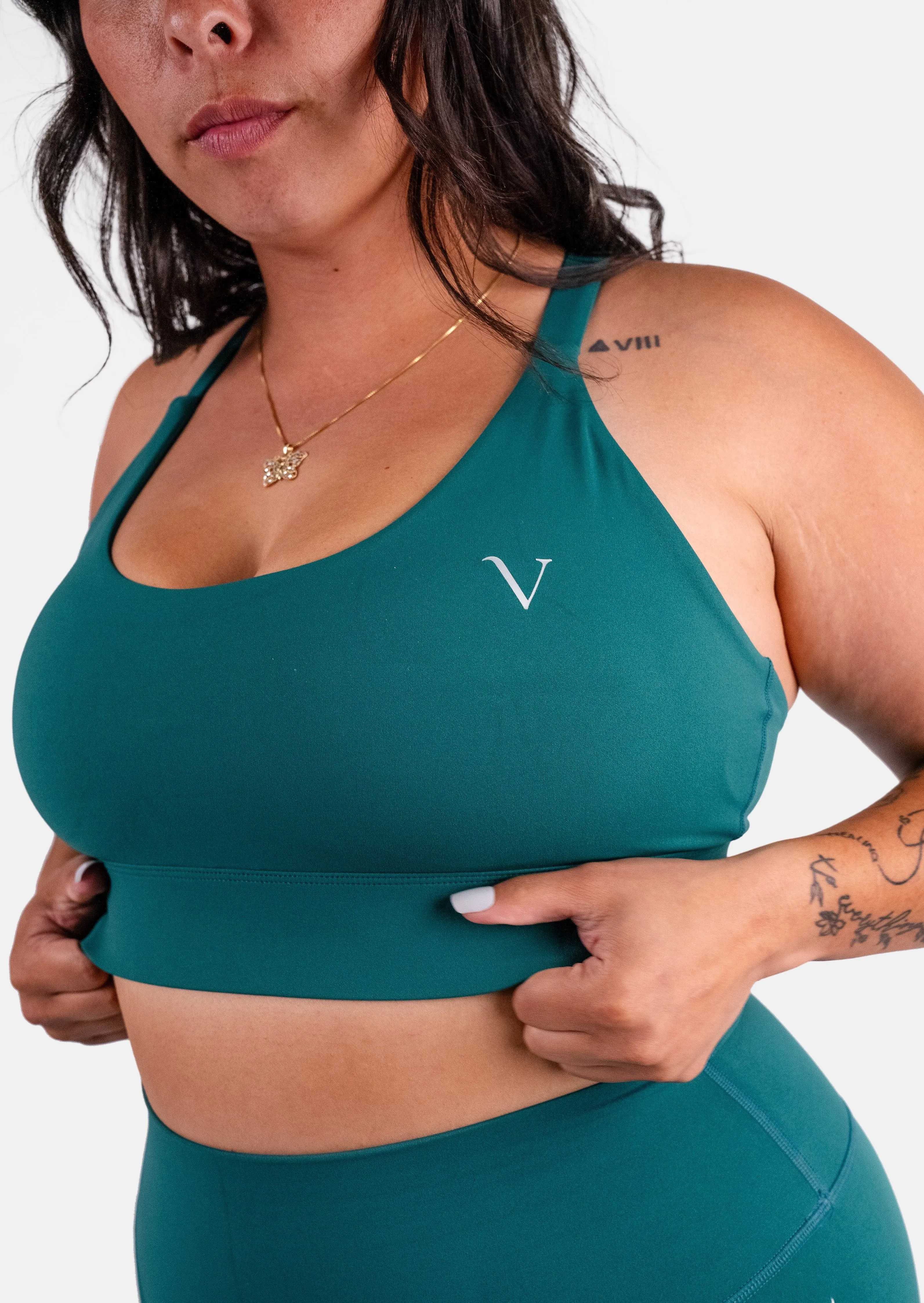 Ultra Support Sports Bra Emerald Green